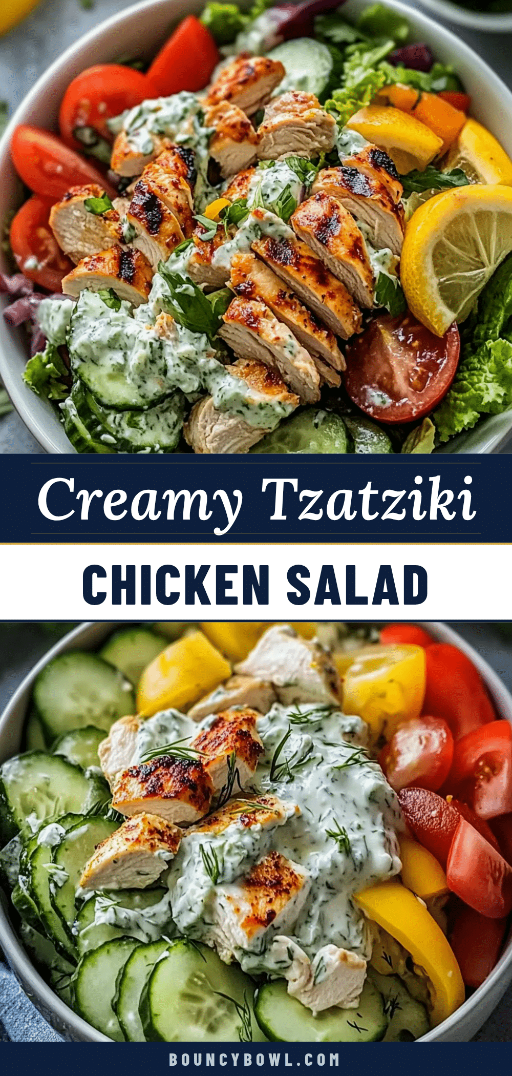 creamy tzatziki chicken salad recipe