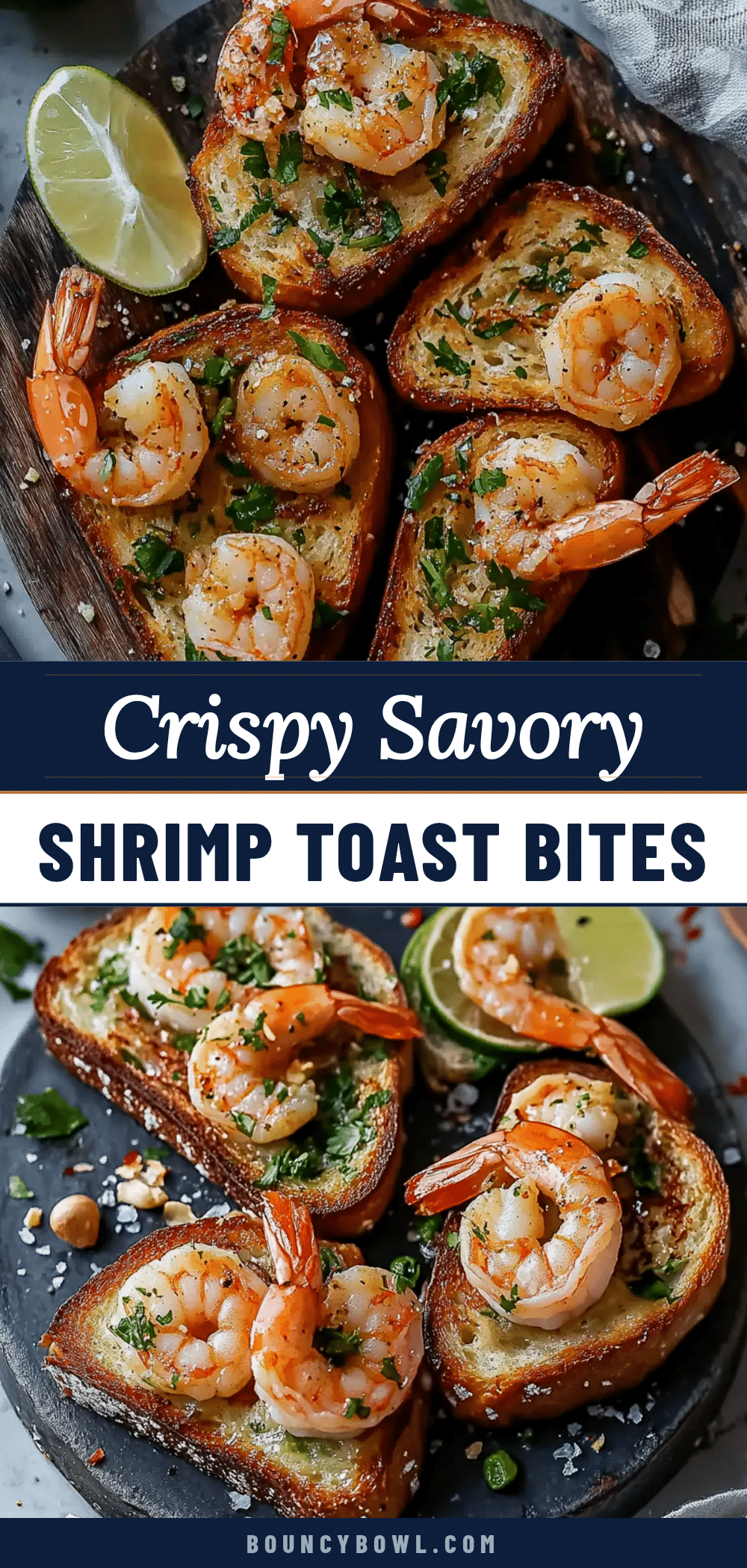 crispy savory shrimp toast bites recipe