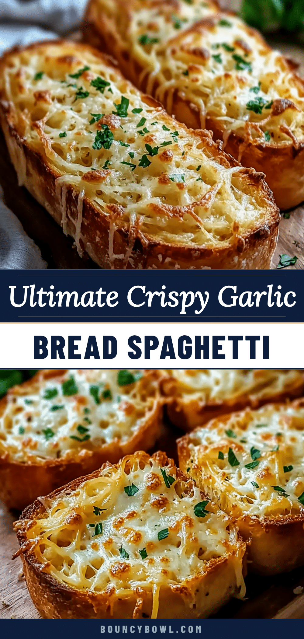 crispy spaghetti garlic bread recipe