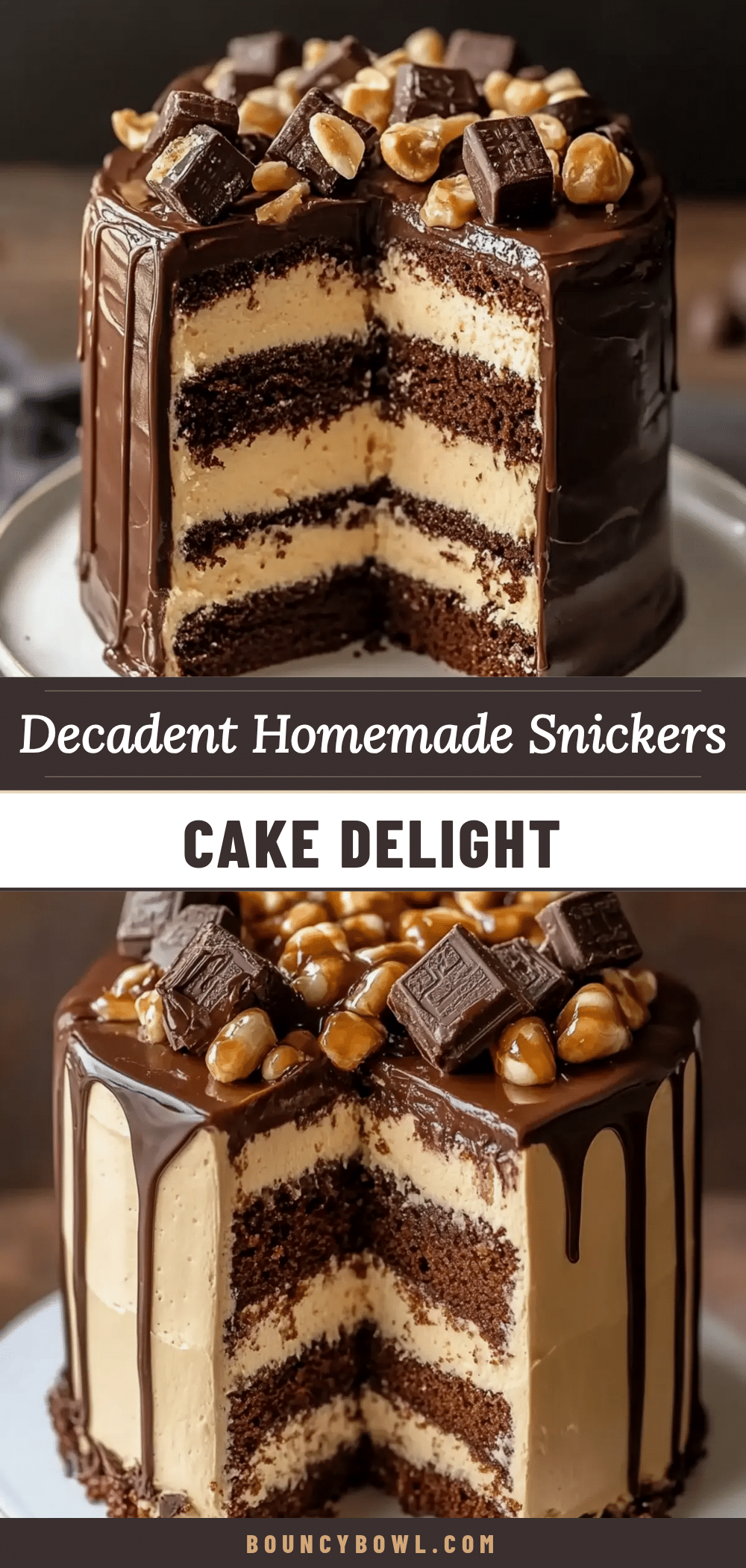 Decadent Snickers Cake recipe