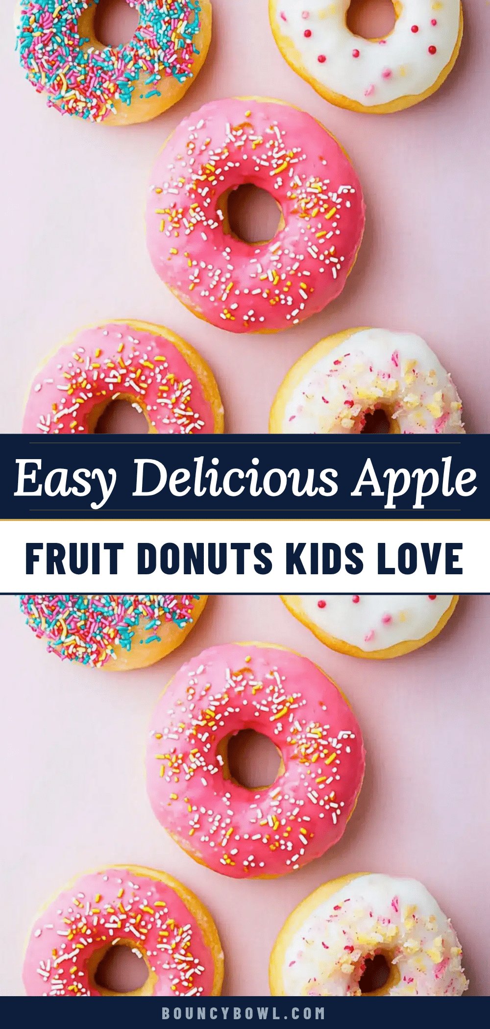 easy apple fruit donuts recipe