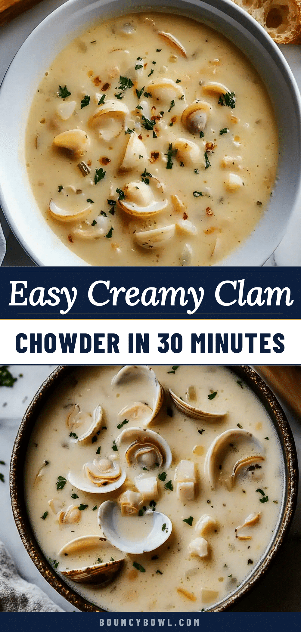 easy creamy clam chowder recipe
