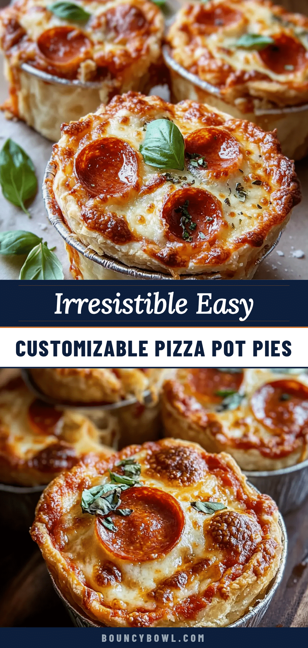 easy pizza pot pies recipe