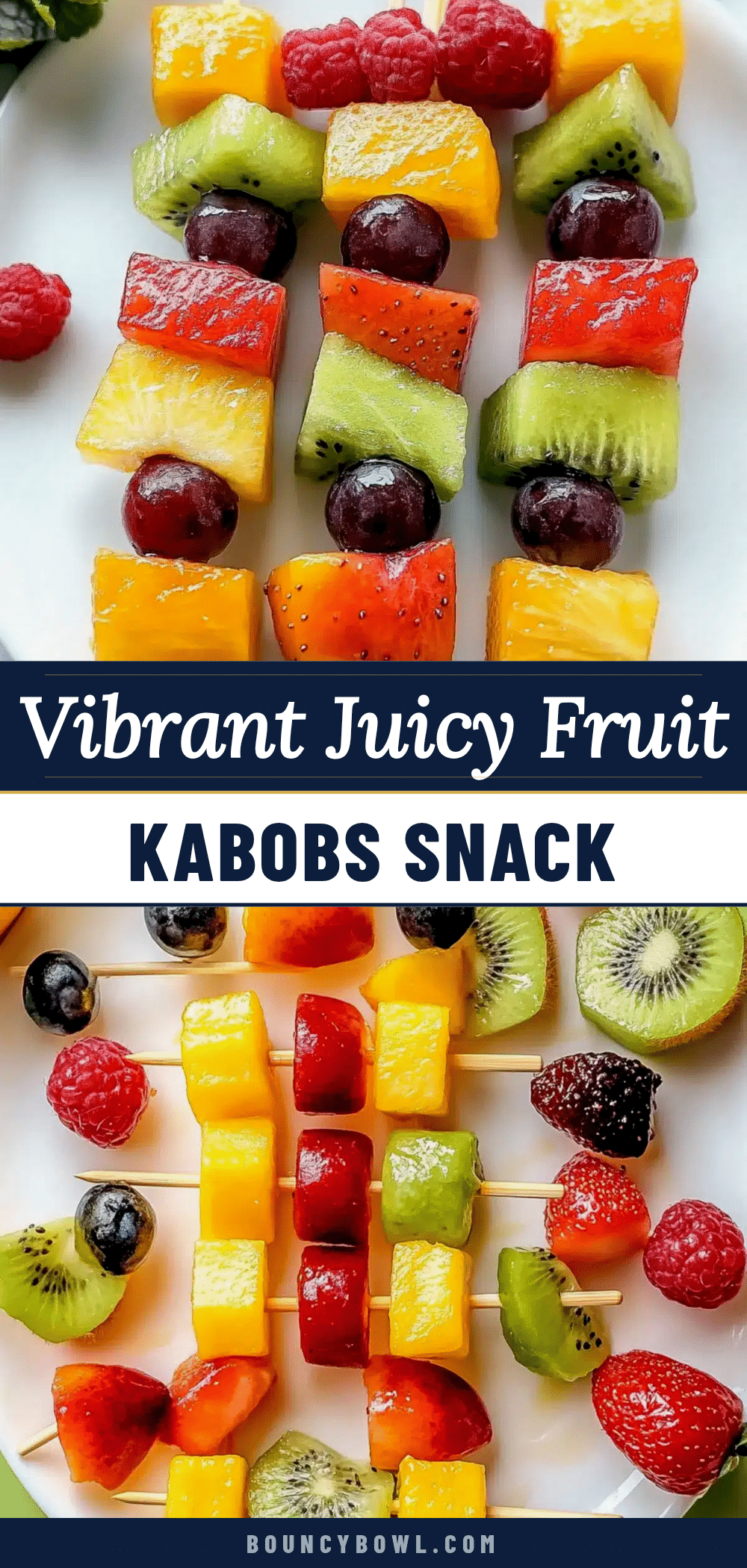 fresh colorful fruit kabobs recipe