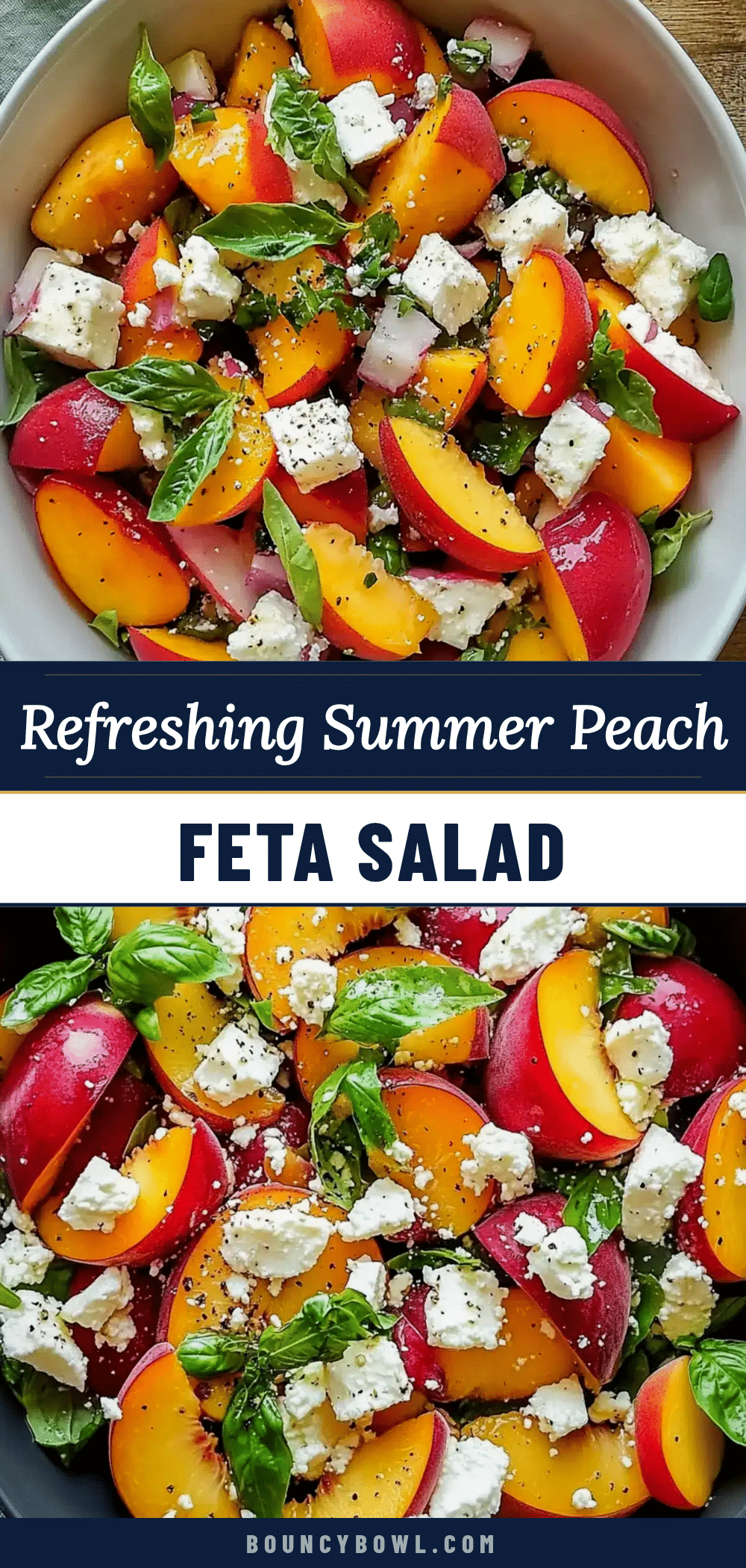 fresh peach feta salad recipe