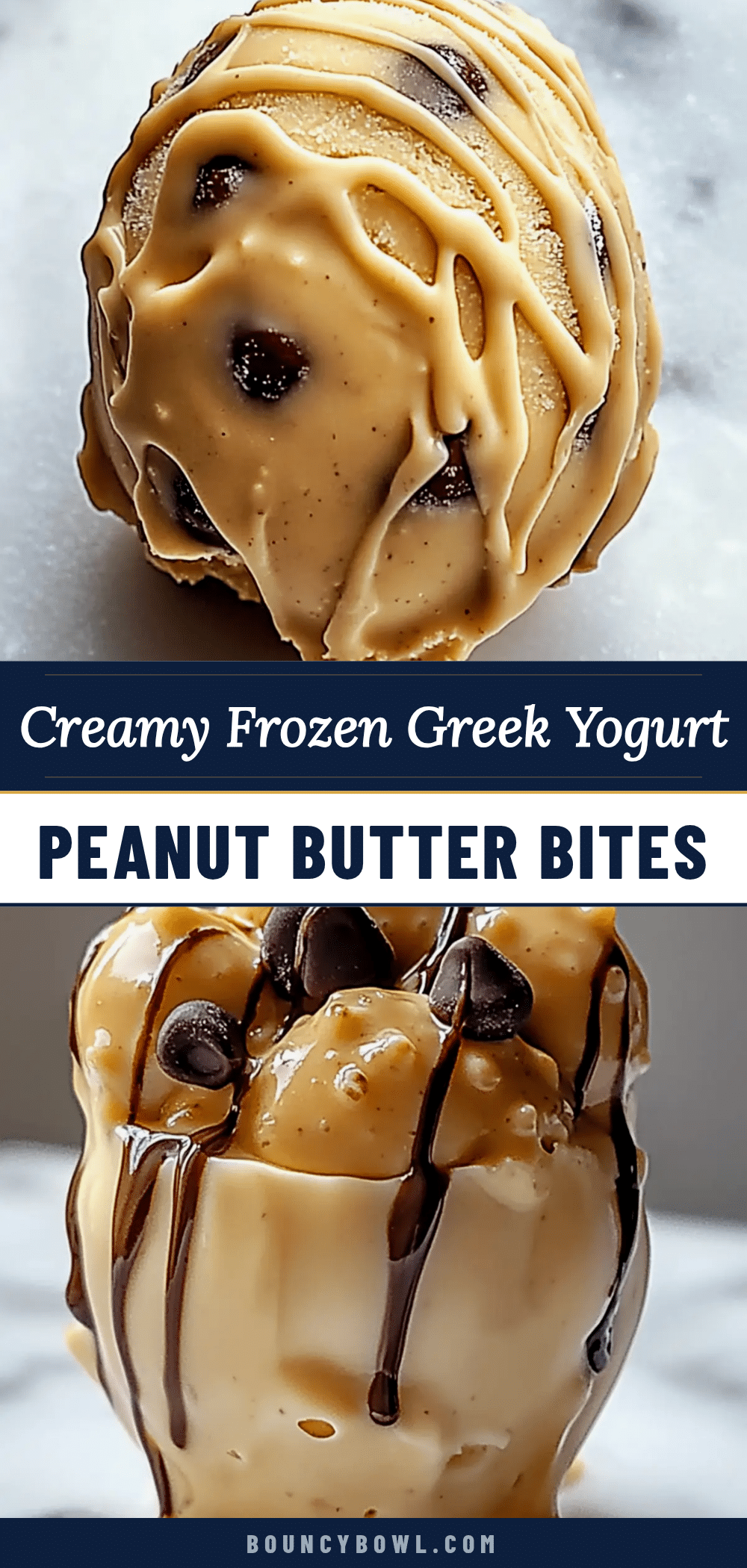 frozen Greek yogurt peanut butter bites recipe