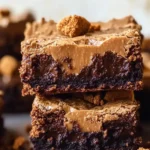 fudgy biscoff brownies - featured image