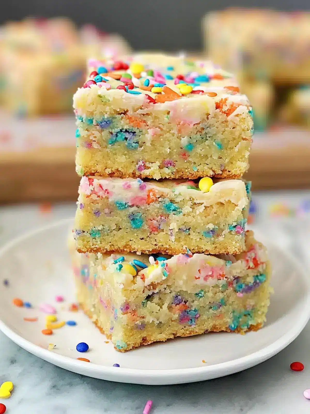 funfetti cake mix cookie bars preparation steps