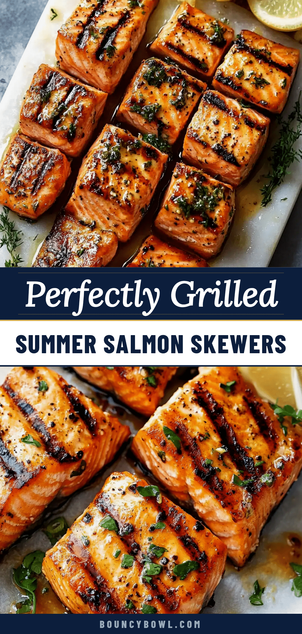 grilled salmon skewers recipe