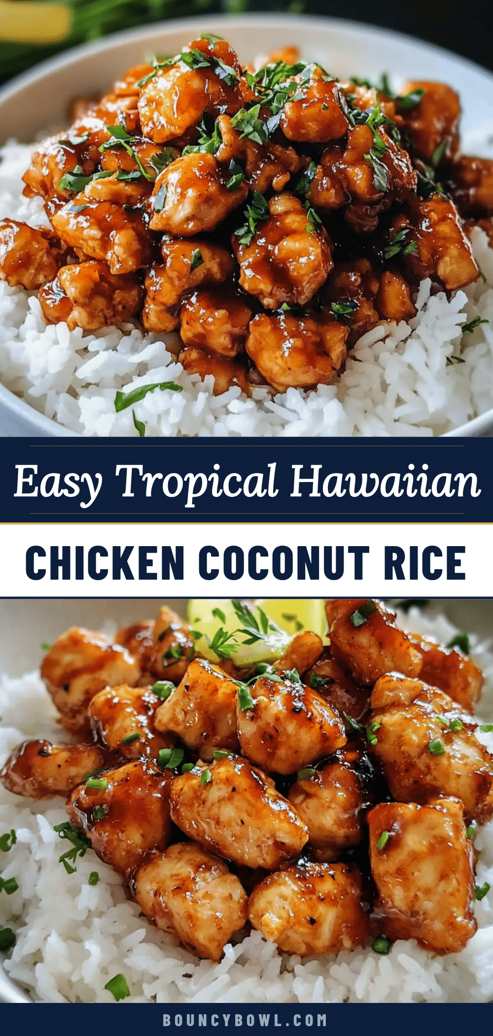 Hawaiian chicken coconut rice recipe