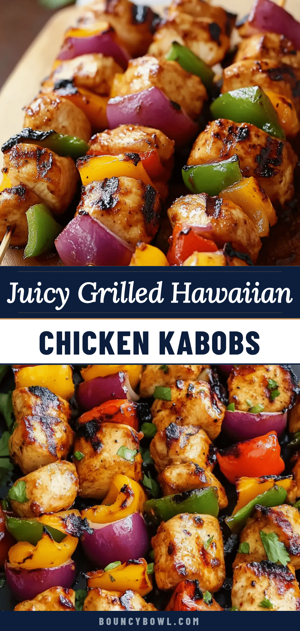 Hawaiian chicken kabobs recipe