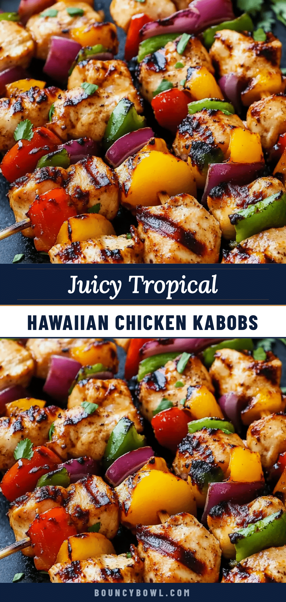Hawaiian chicken kabobs recipe