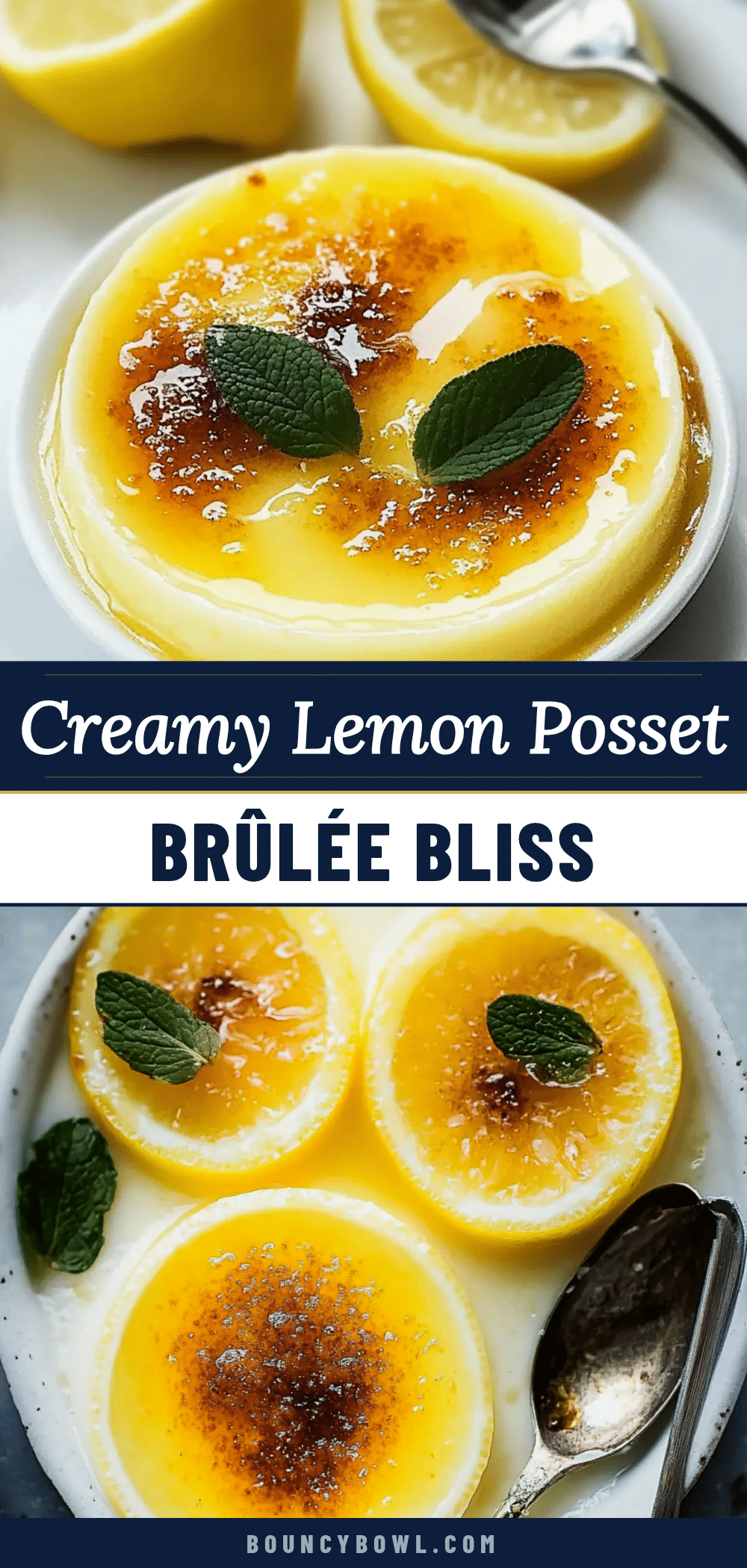 lemon posset brûlée recipe