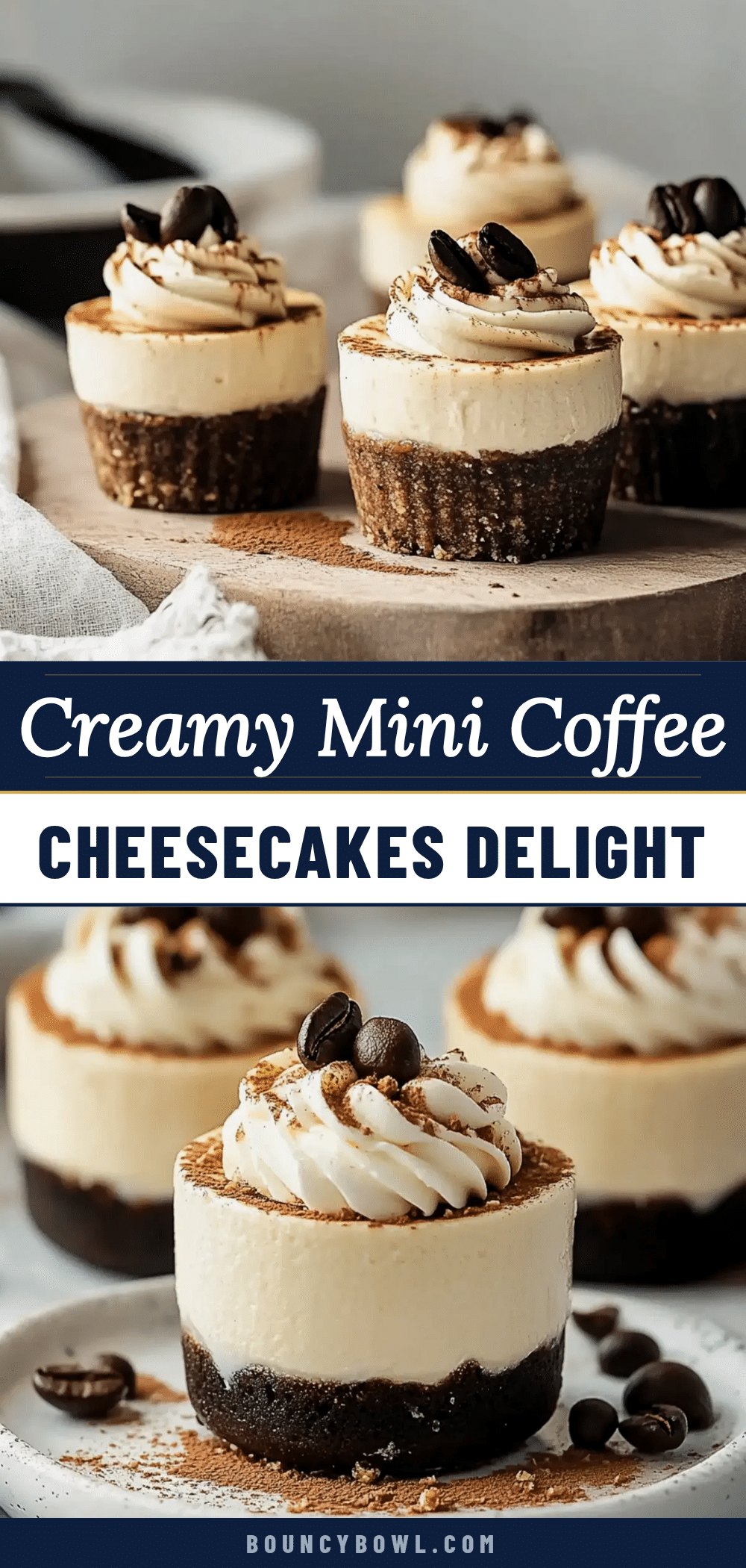 mini coffee cheesecakes recipe