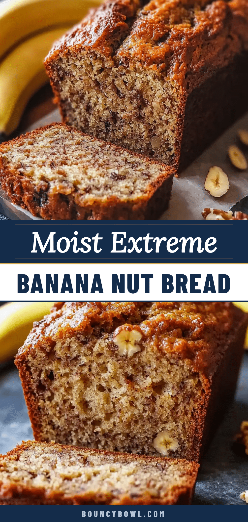 moist extreme banana nut bread recipe