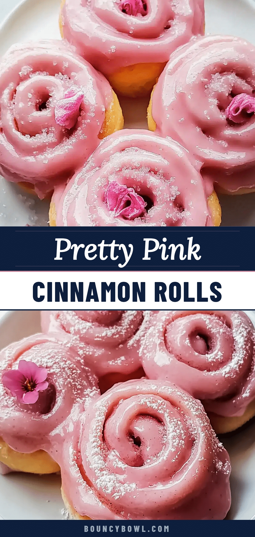 pretty pink cinnamon rolls recipe