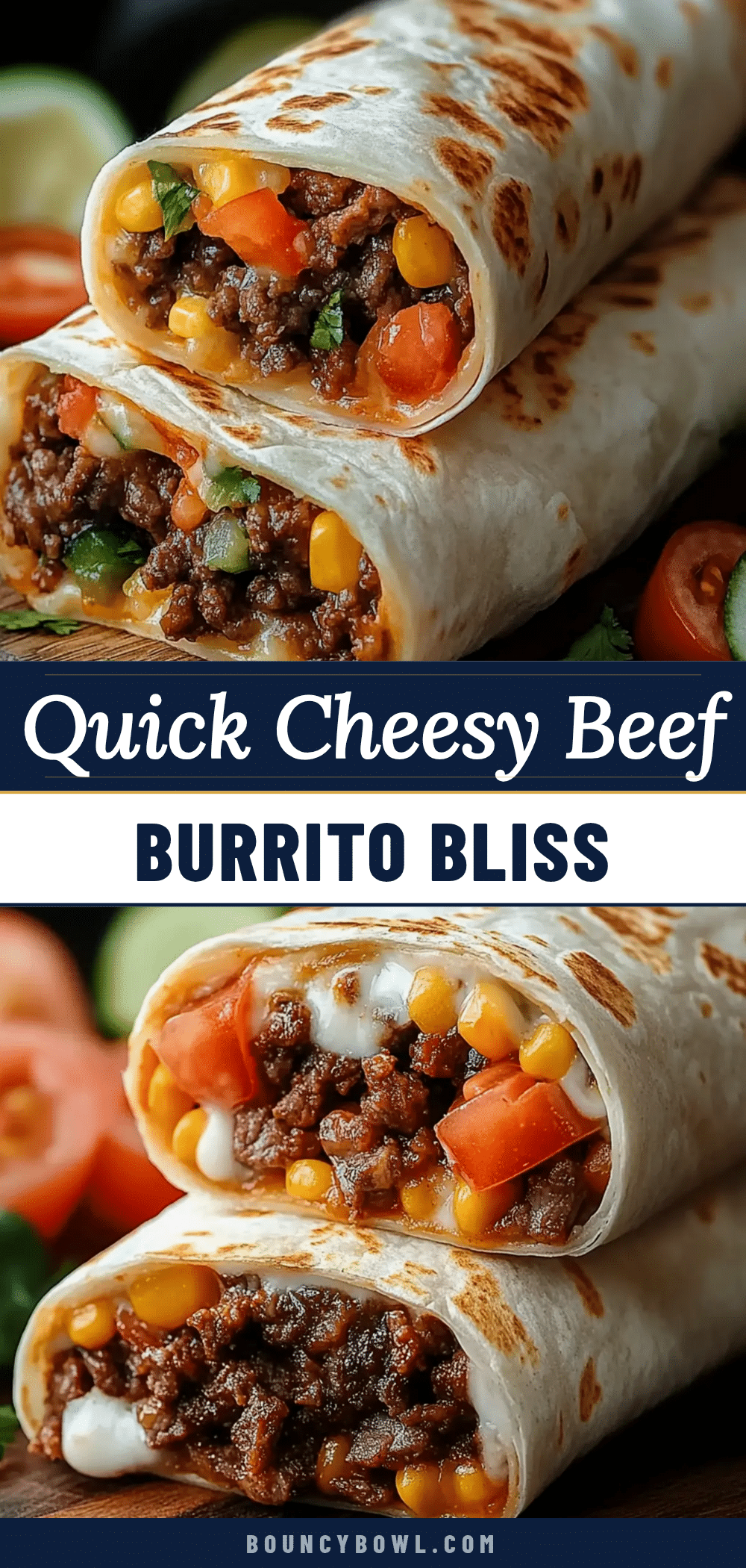 quick cheesy beef burrito recipe