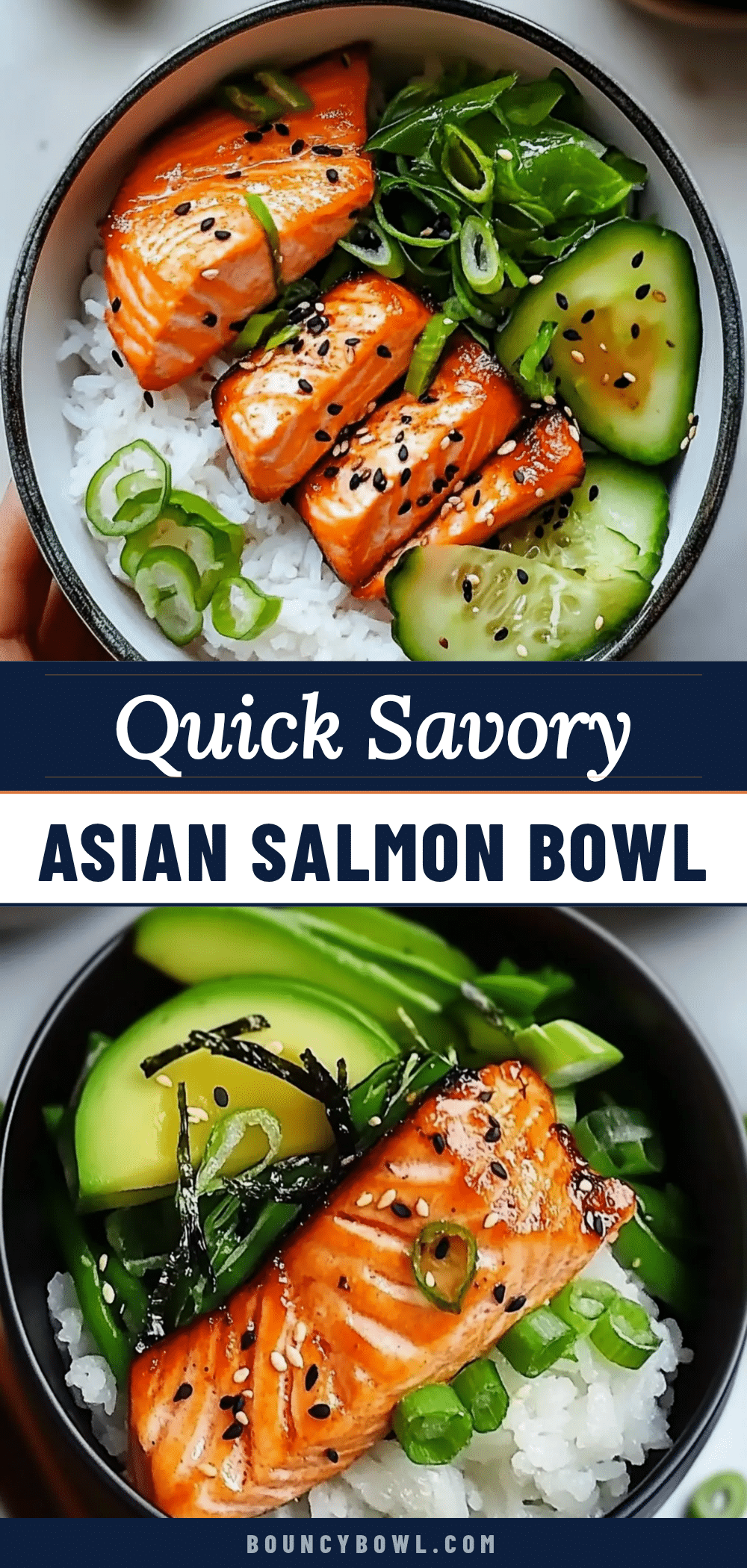 quick savory asian salmon bowl recipe