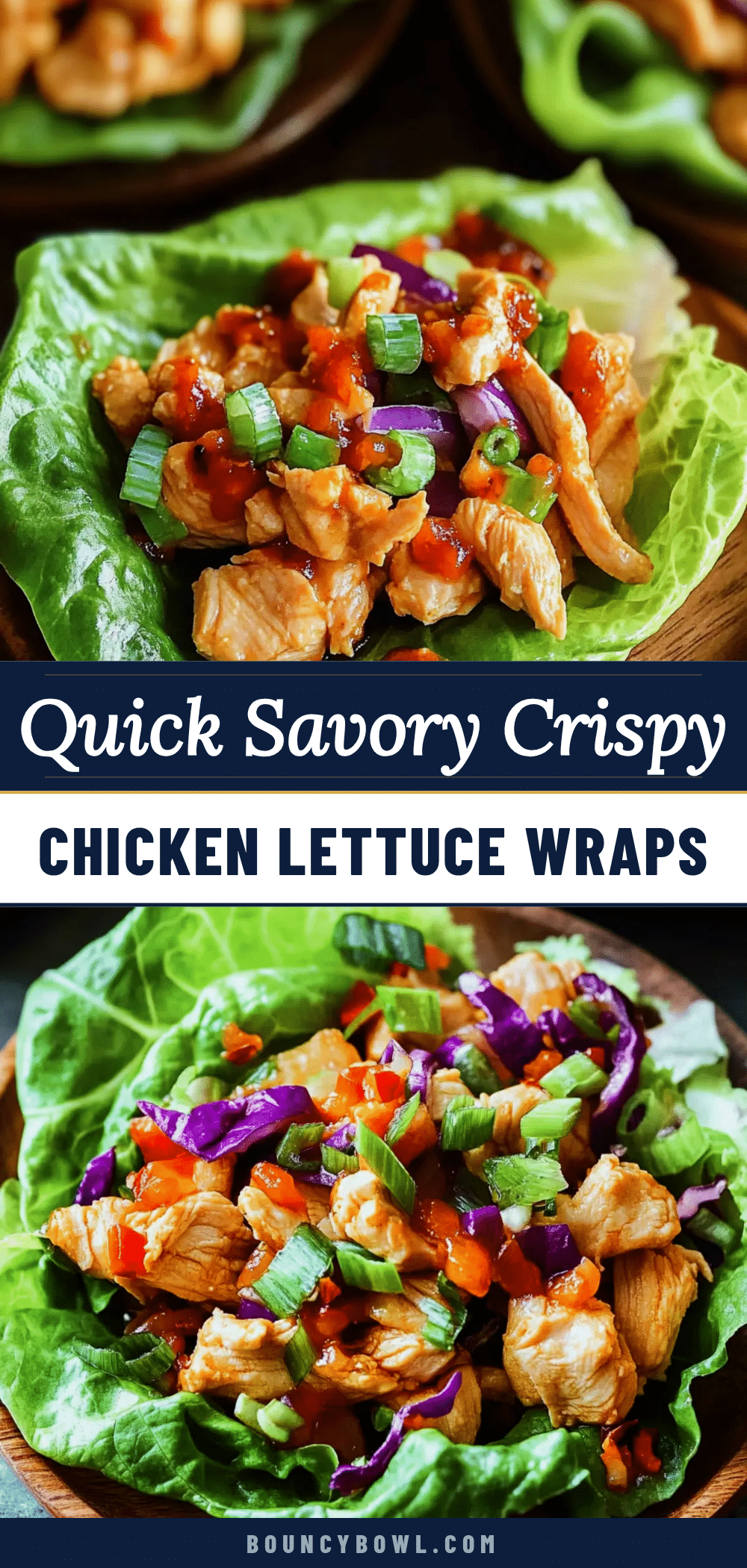 quick savory chicken lettuce wraps recipe