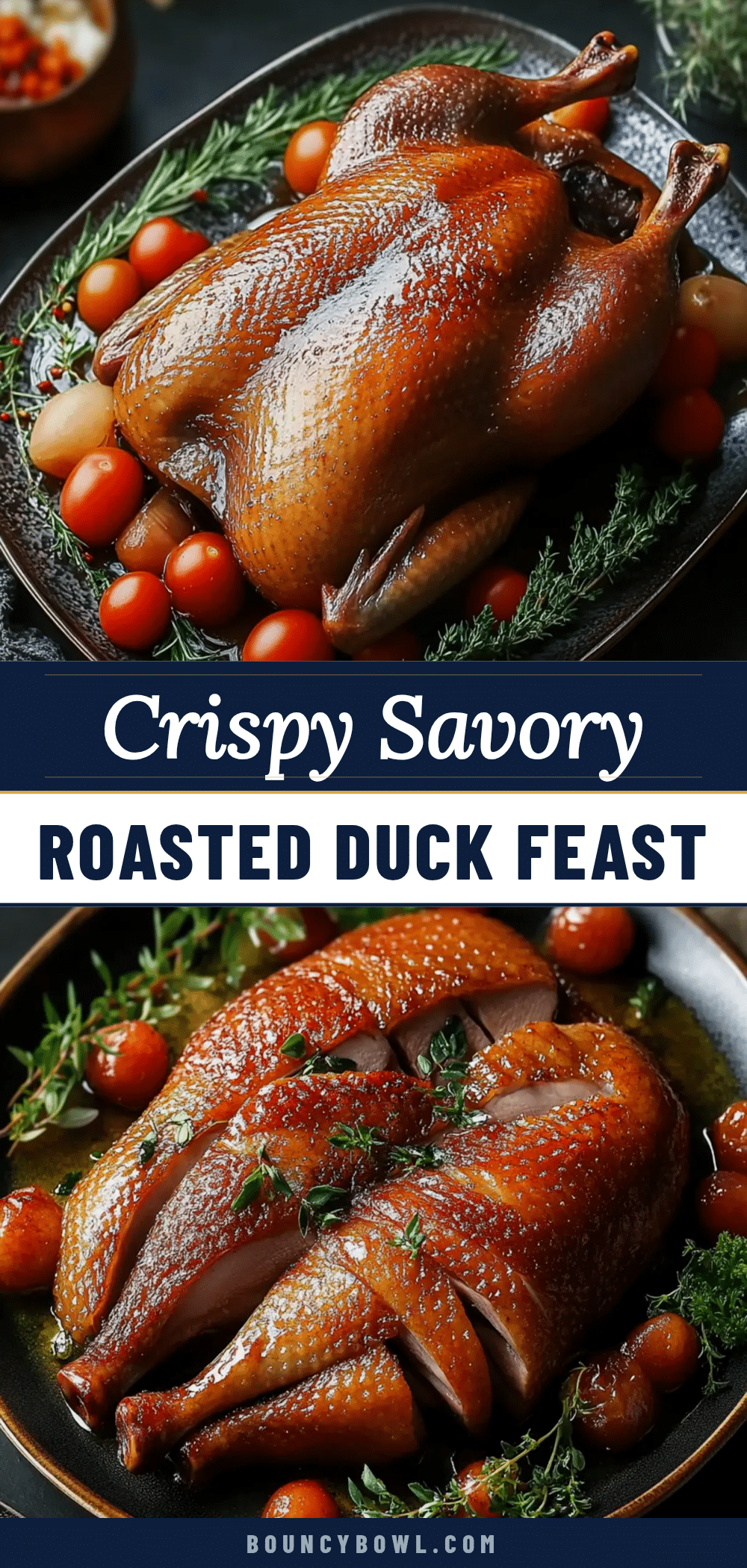 savory roasted duck recipe