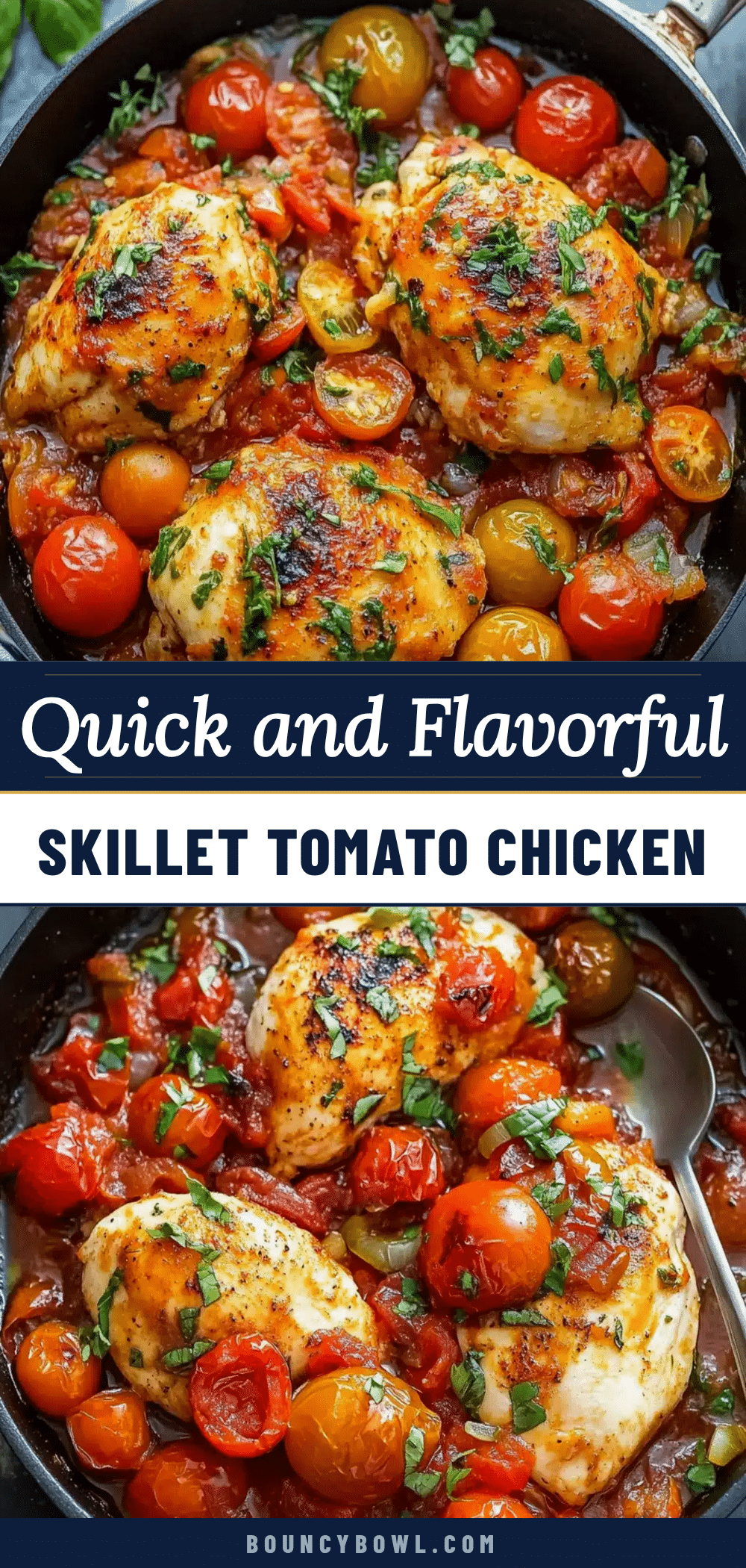 skillet tomato chicken dinner recipe