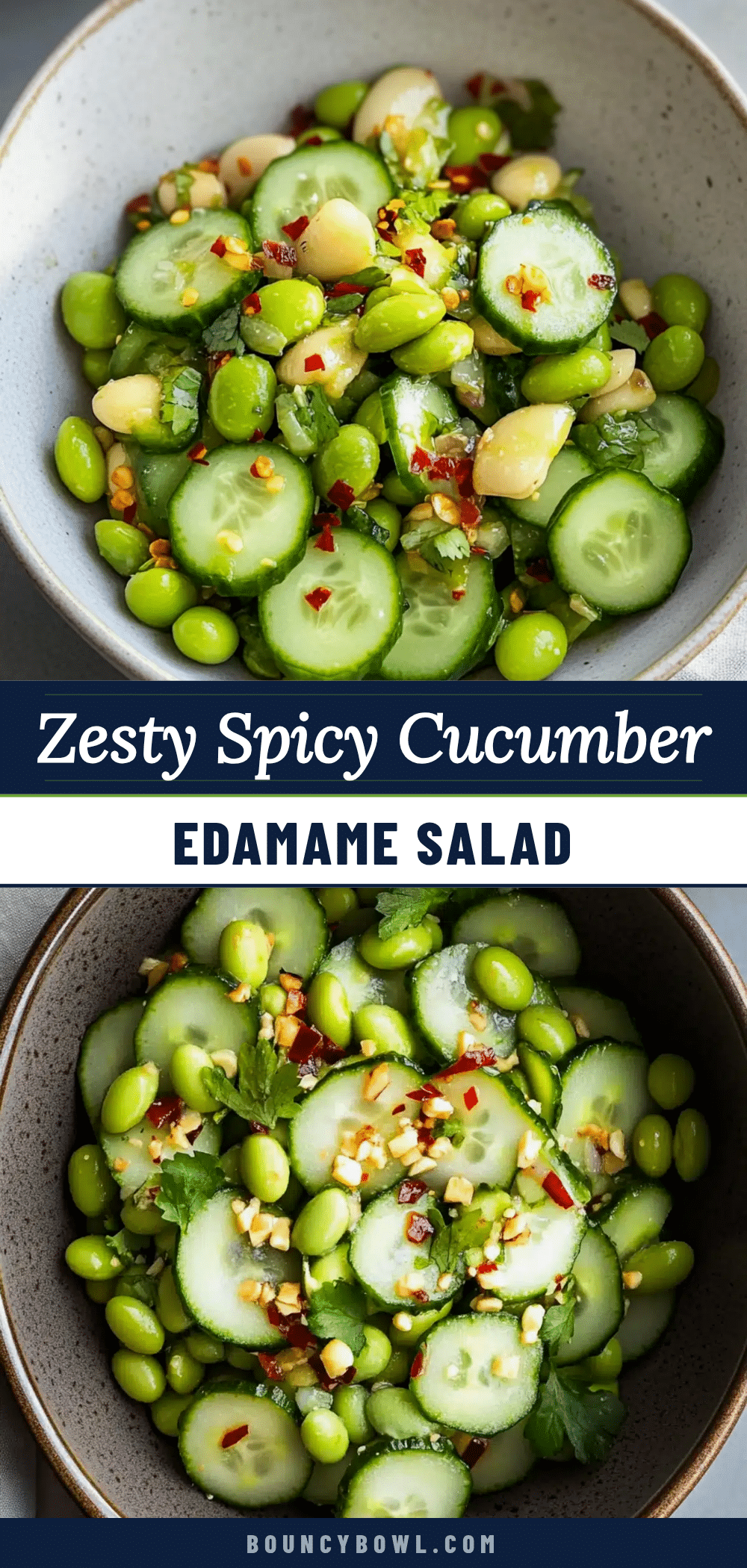 spicy cucumber edamame salad recipe