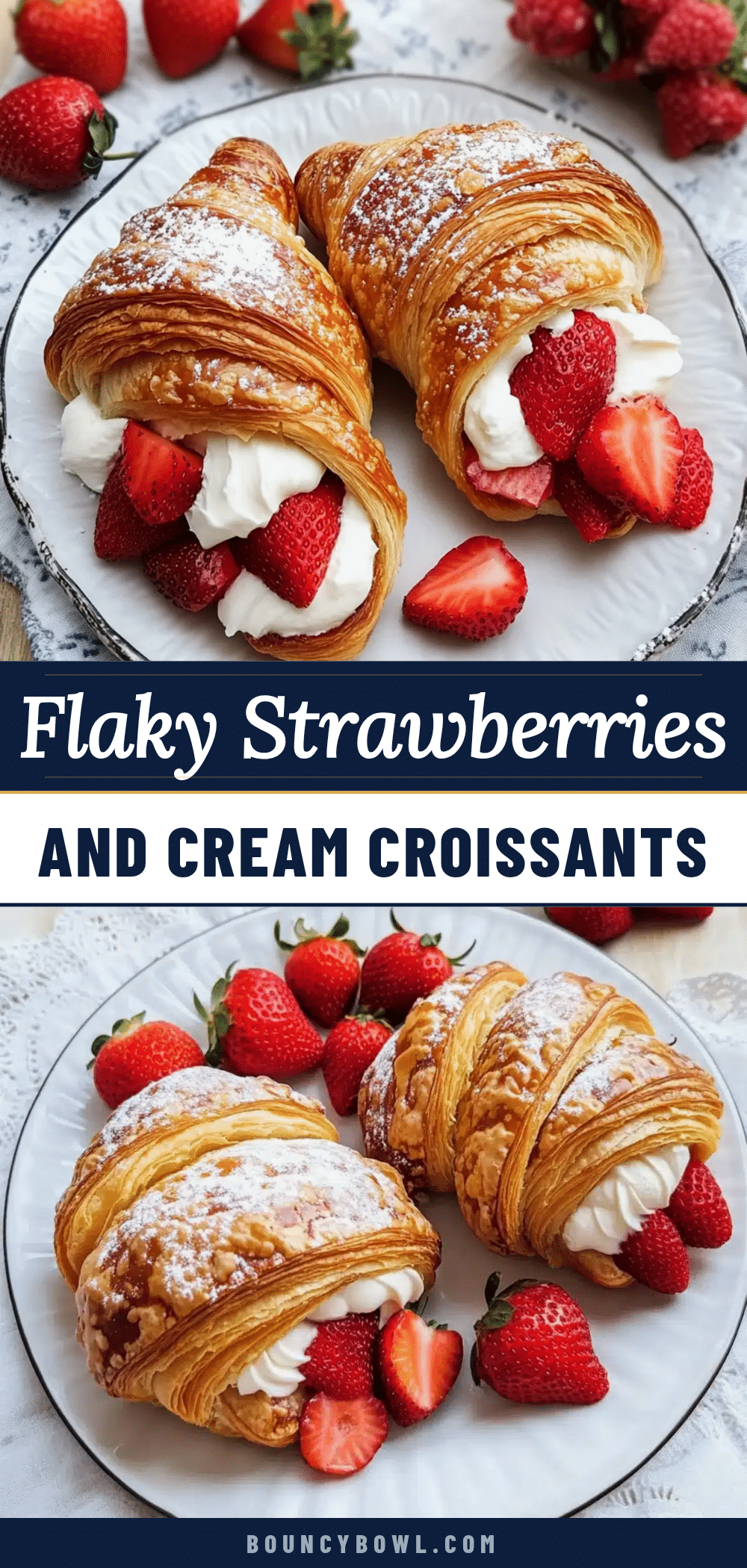 strawberries and cream croissants recipe