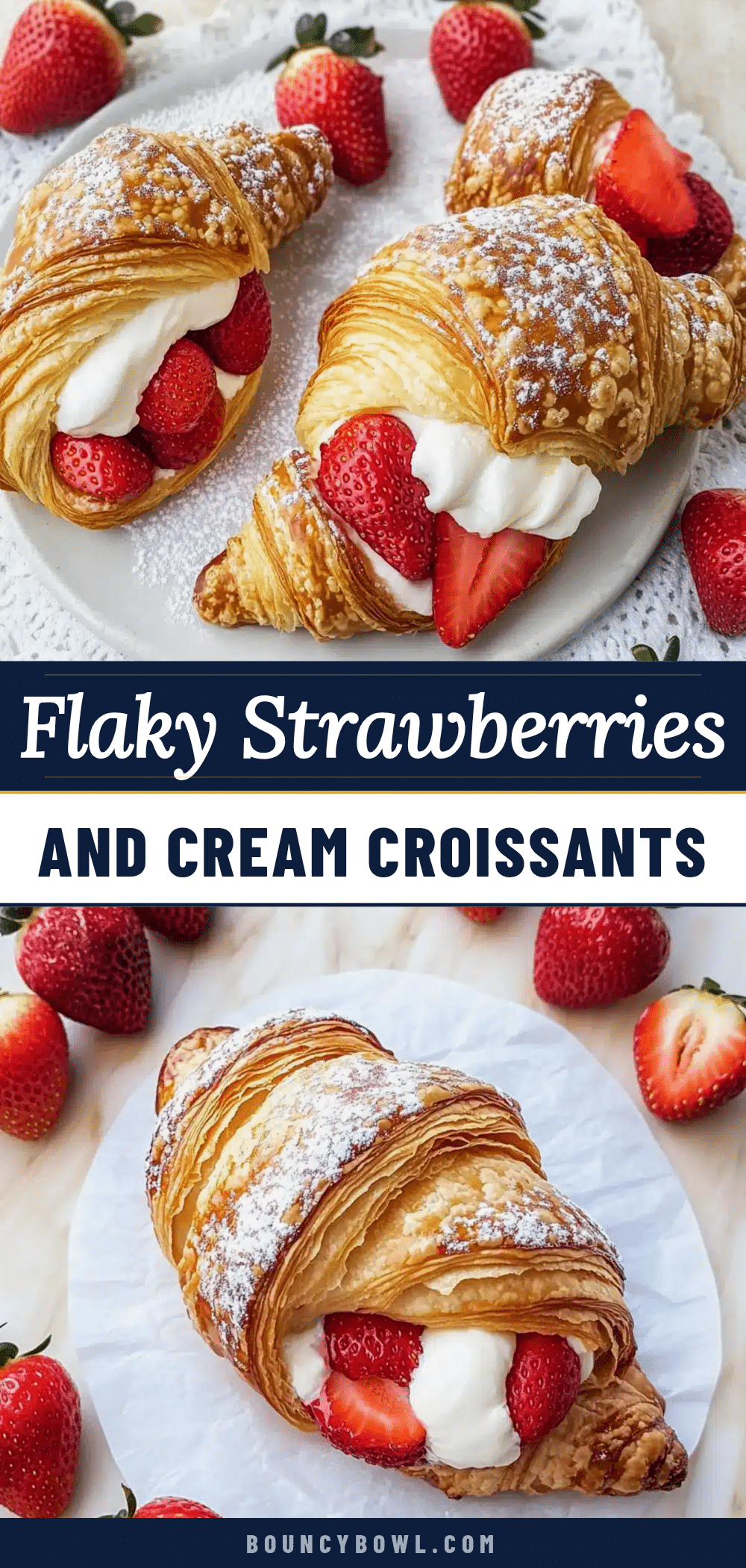 strawberries and cream croissants recipe