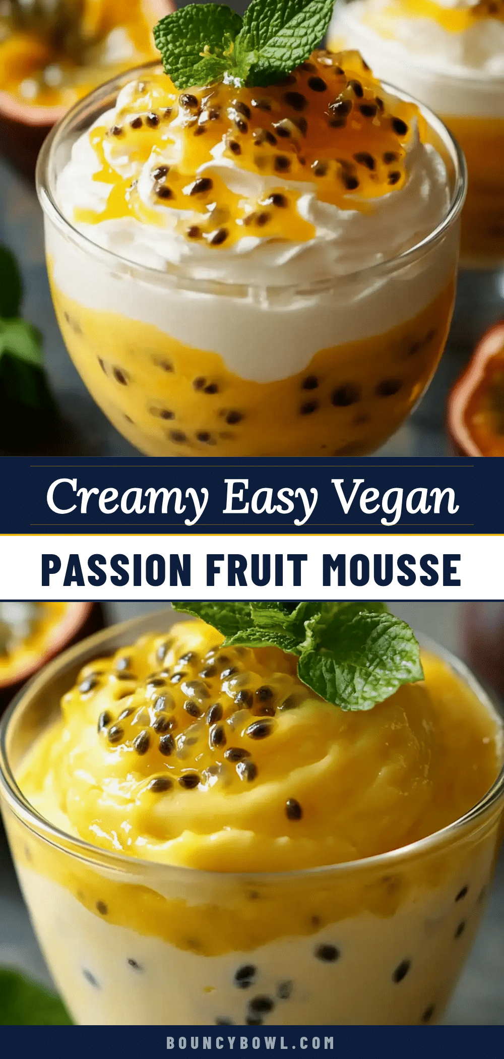 vegan passion fruit mousse recipe