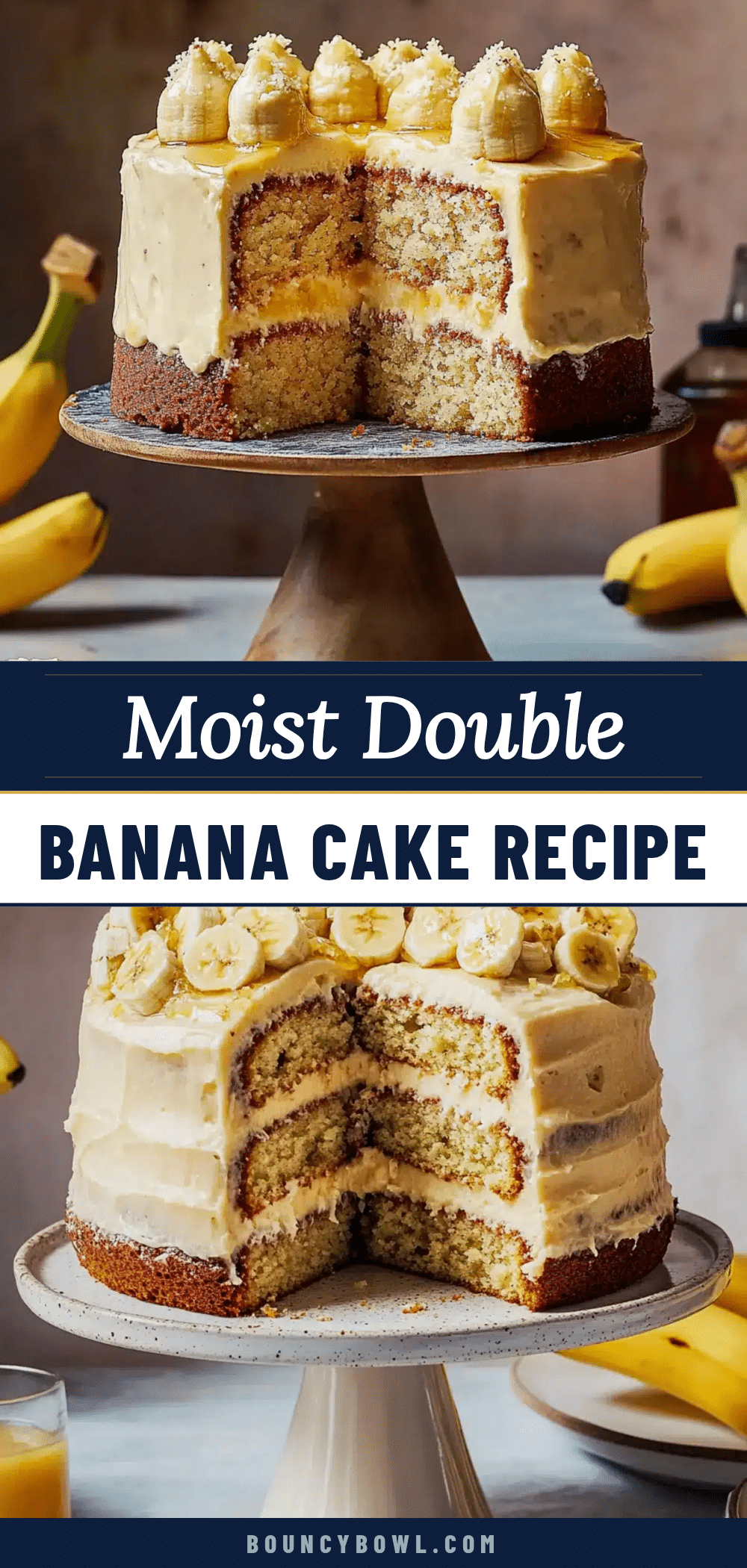banana cake with cream cheese frosting recipe