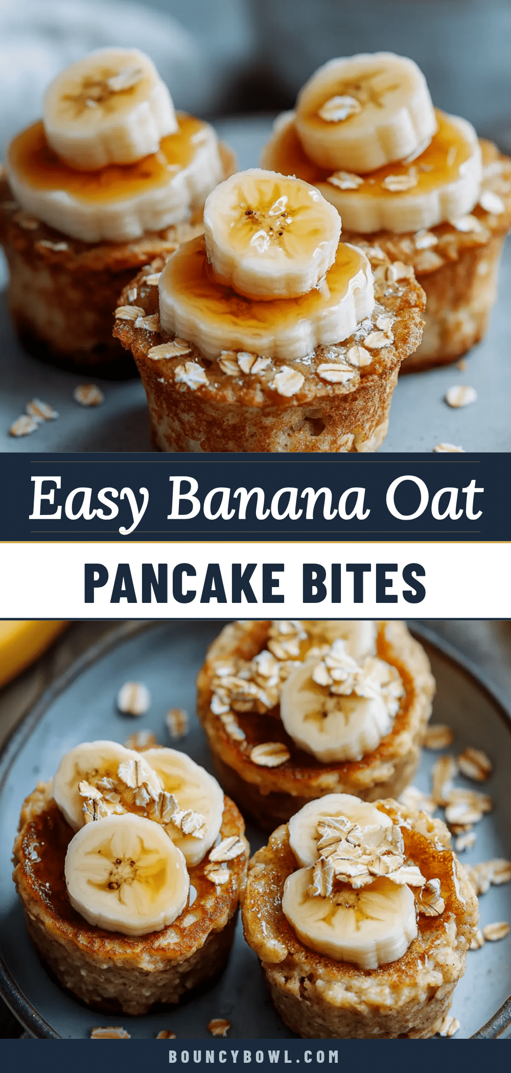 banana oat pancake bites recipe