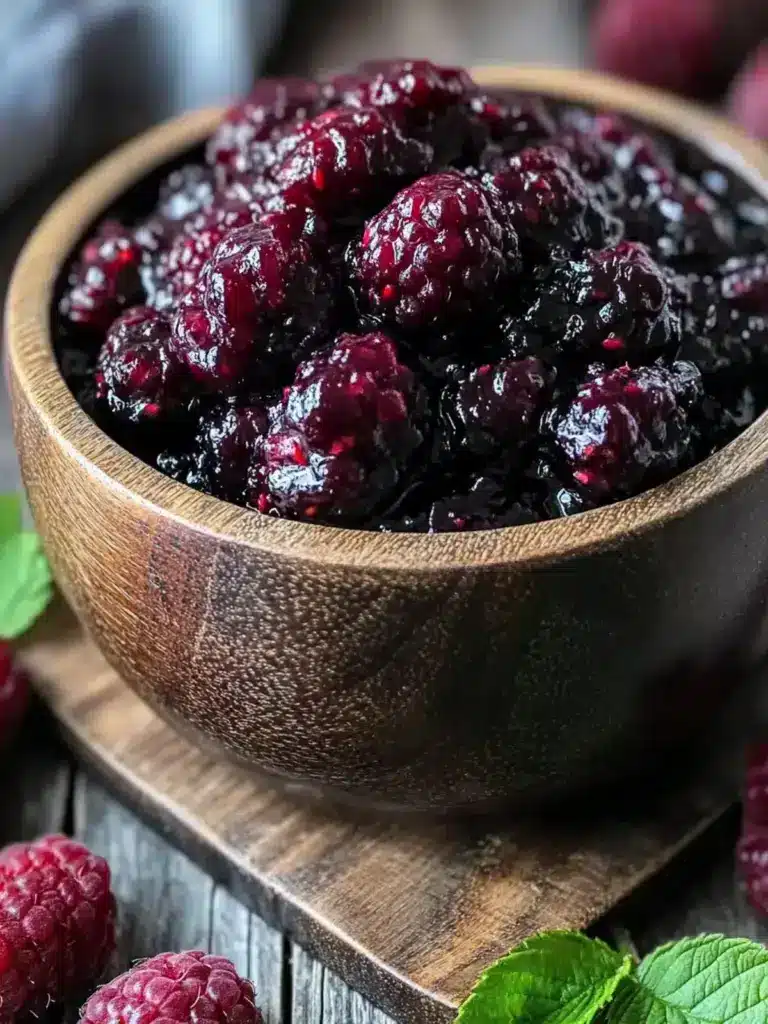 black raspberry jam no pectin - featured image