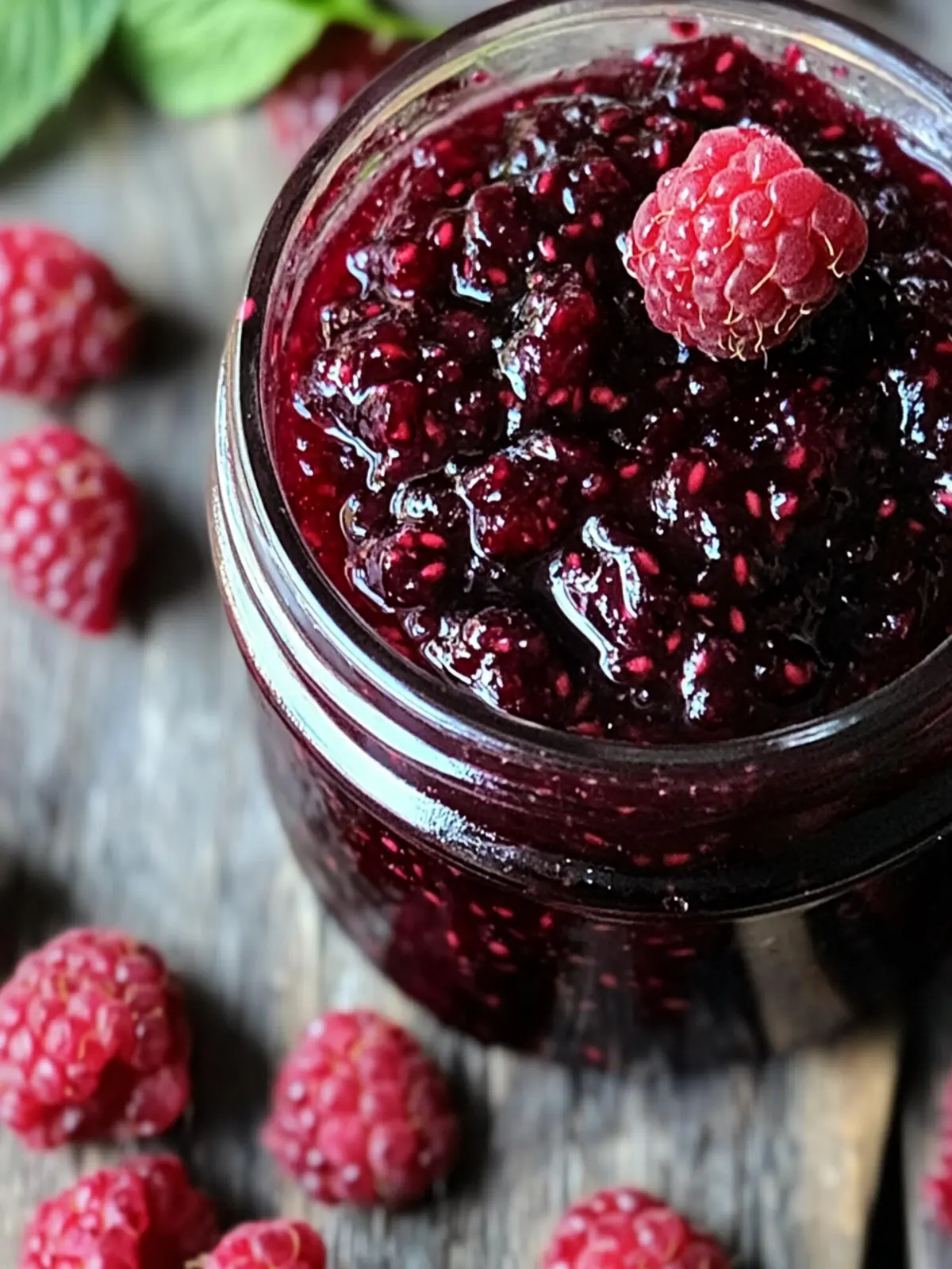 black raspberry jam no pectin preparation steps