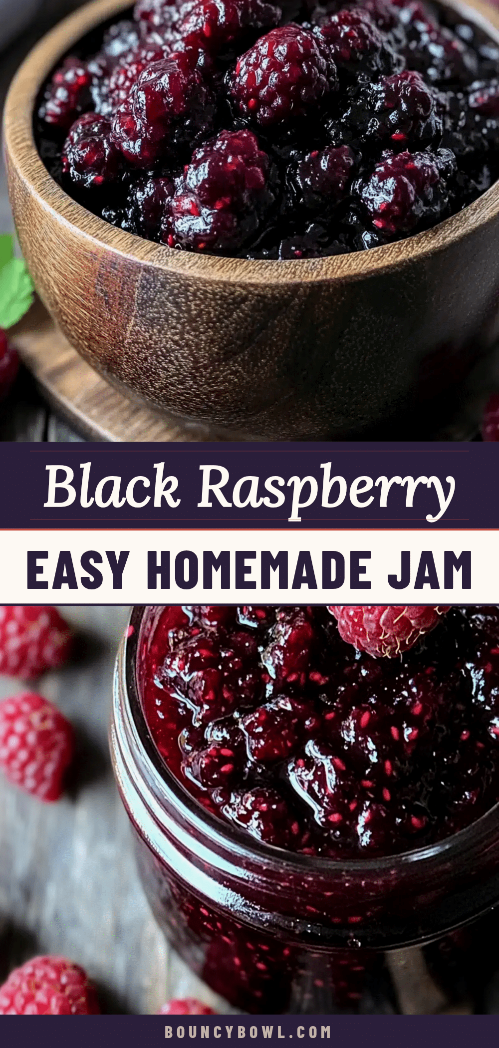 black raspberry jam no pectin recipe