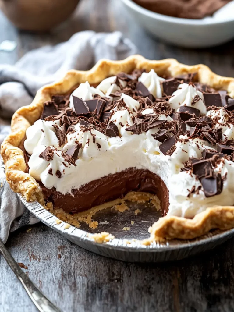 chocolate cream pie - featured image