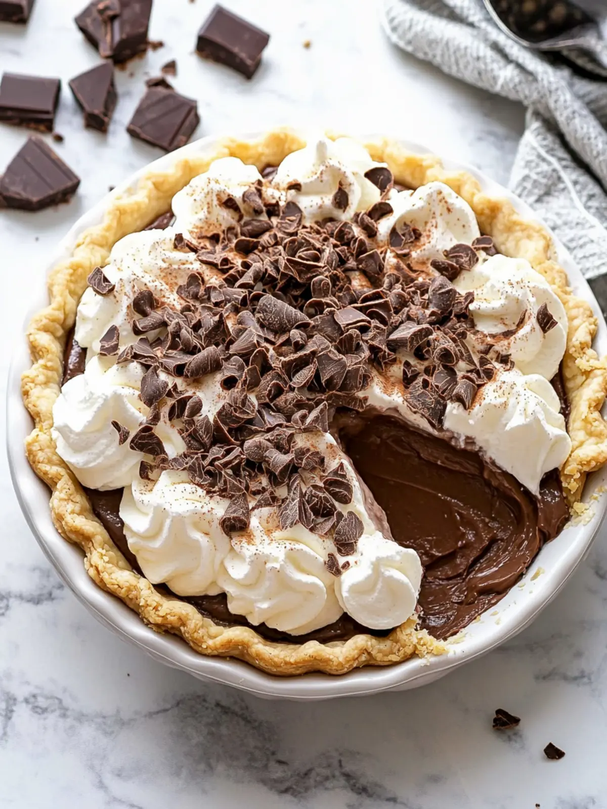 chocolate cream pie preparation steps