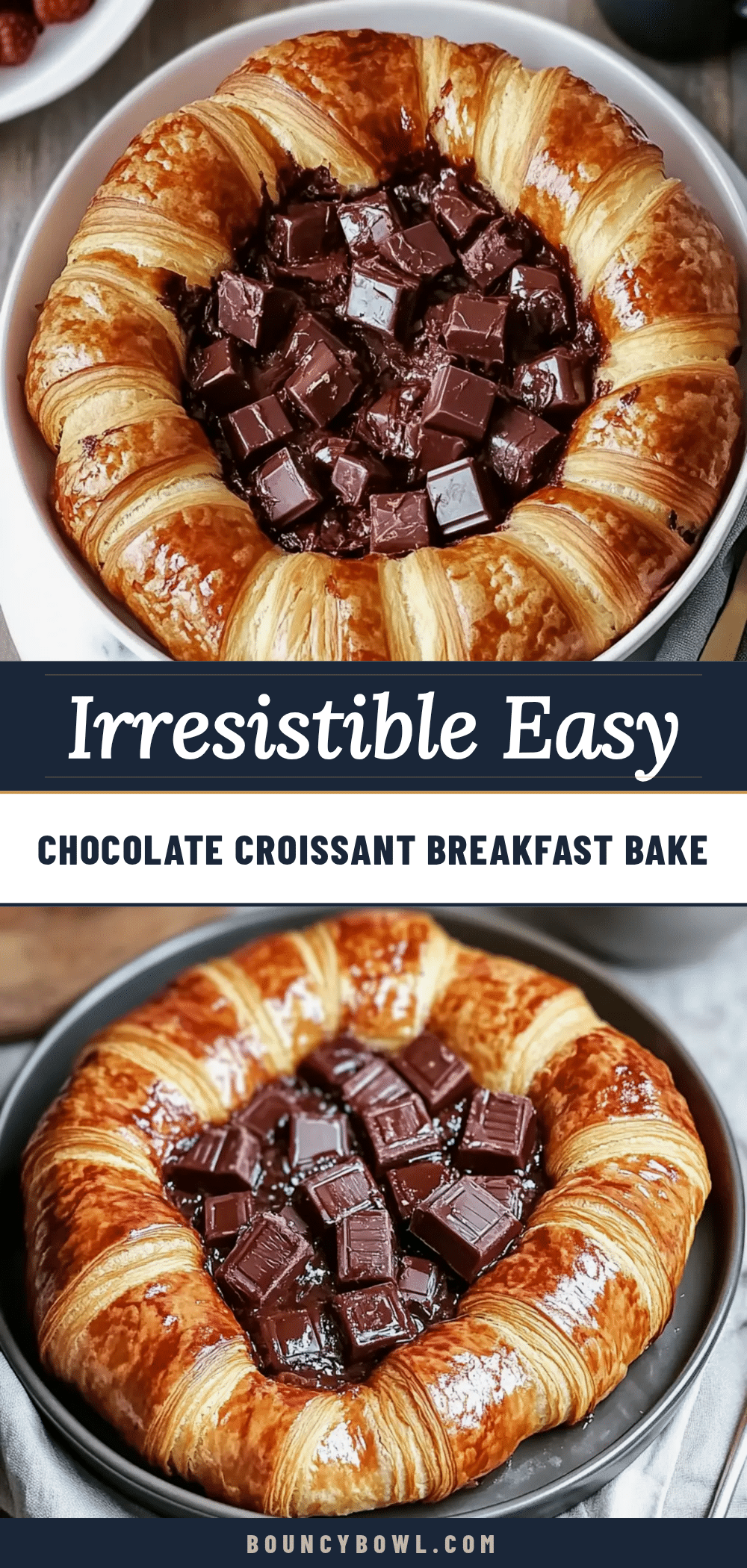 chocolate croissant breakfast bake recipe