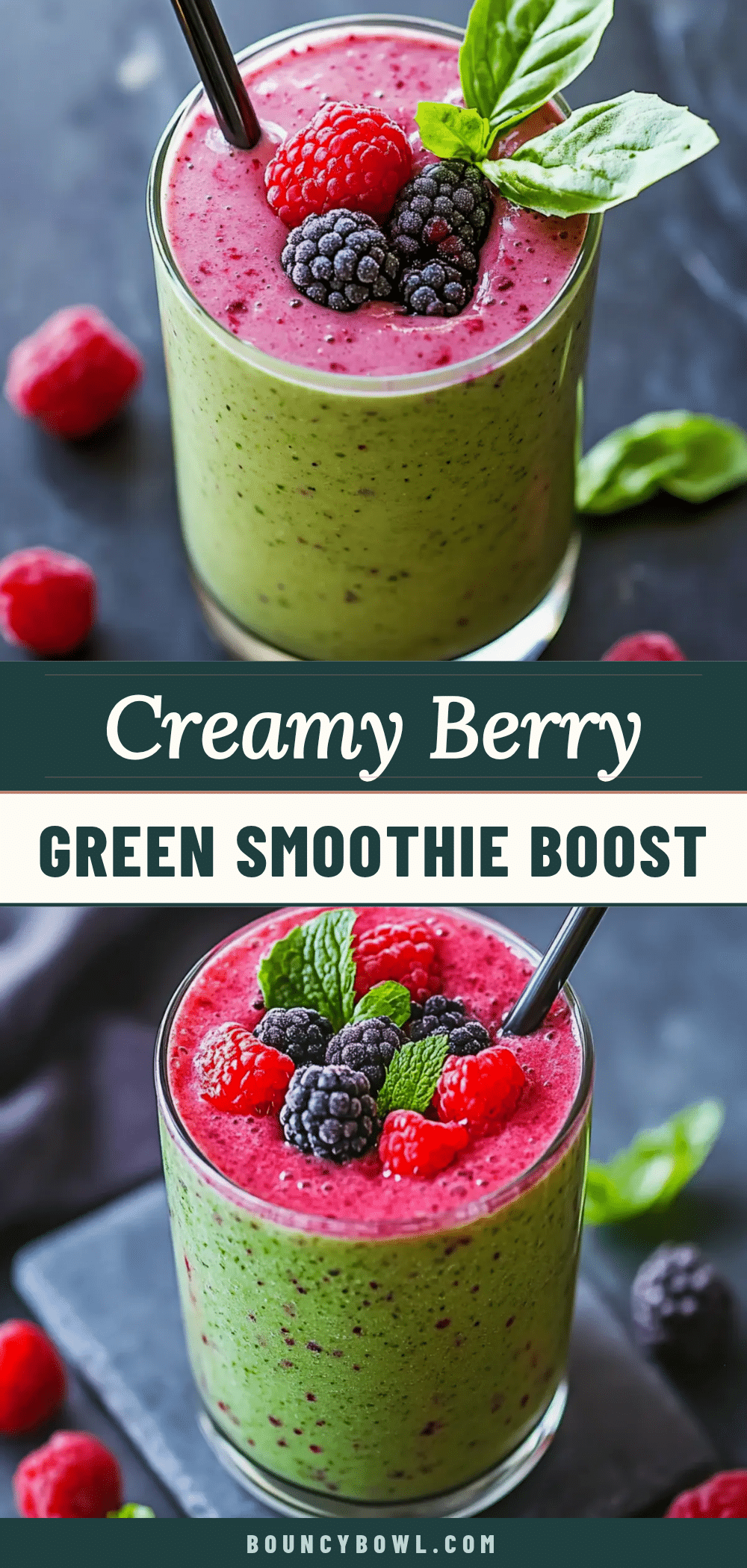 creamy berry green smoothie recipe
