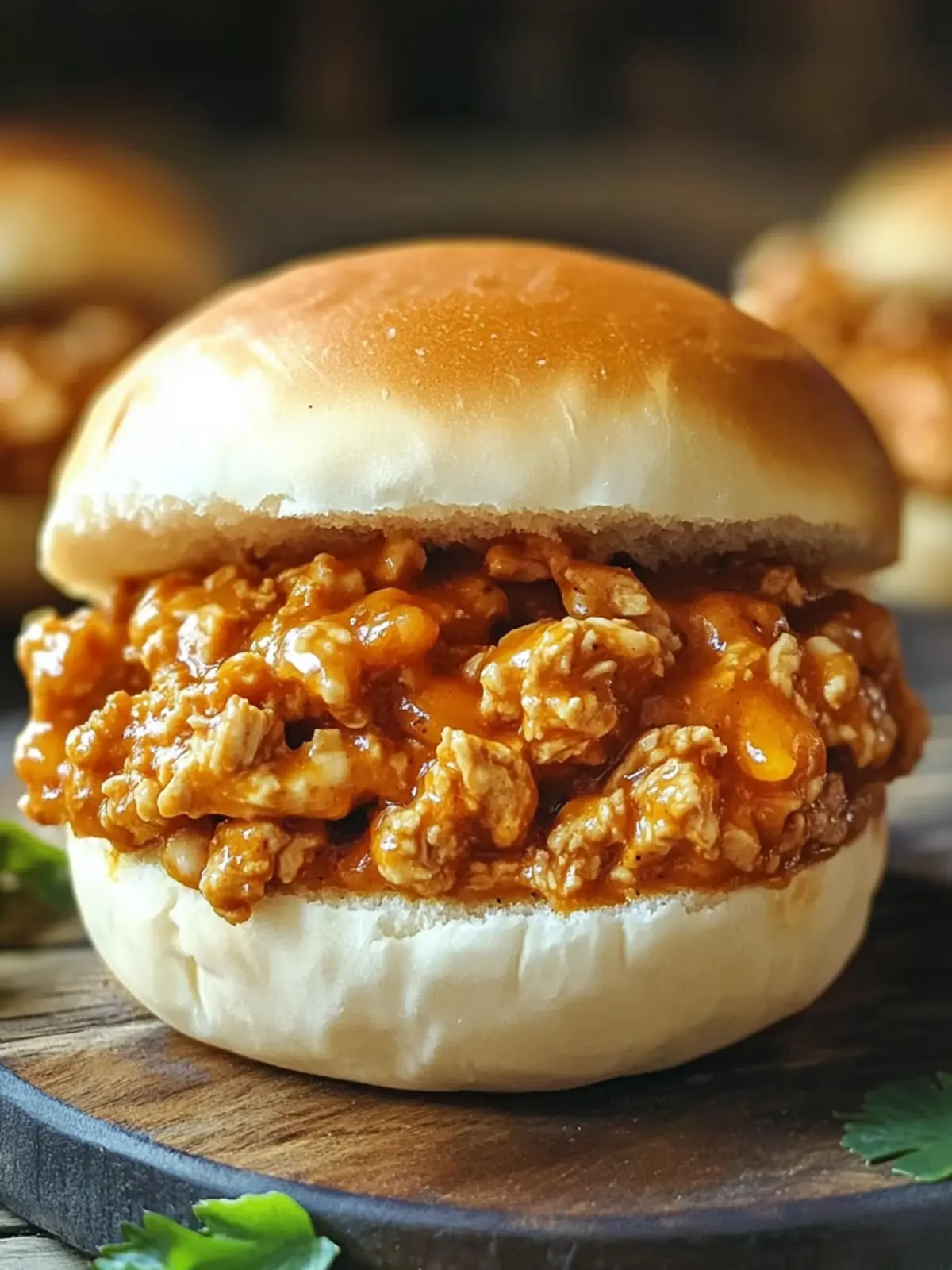 Creamy Cajun Chicken Sloppy Joes preparation steps