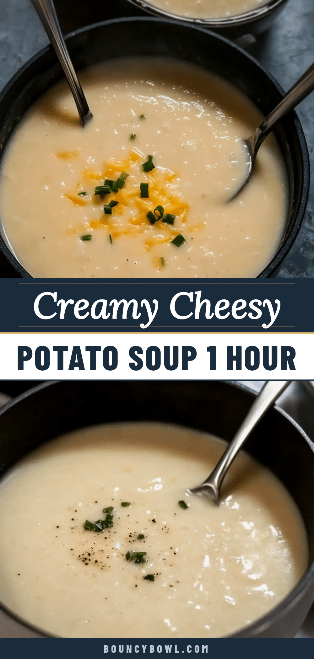 creamy cheesy potato soup recipe