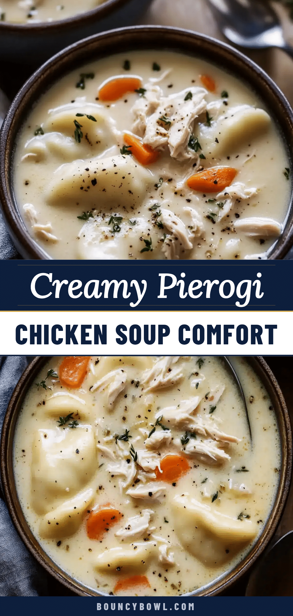 creamy pierogi chicken soup recipe