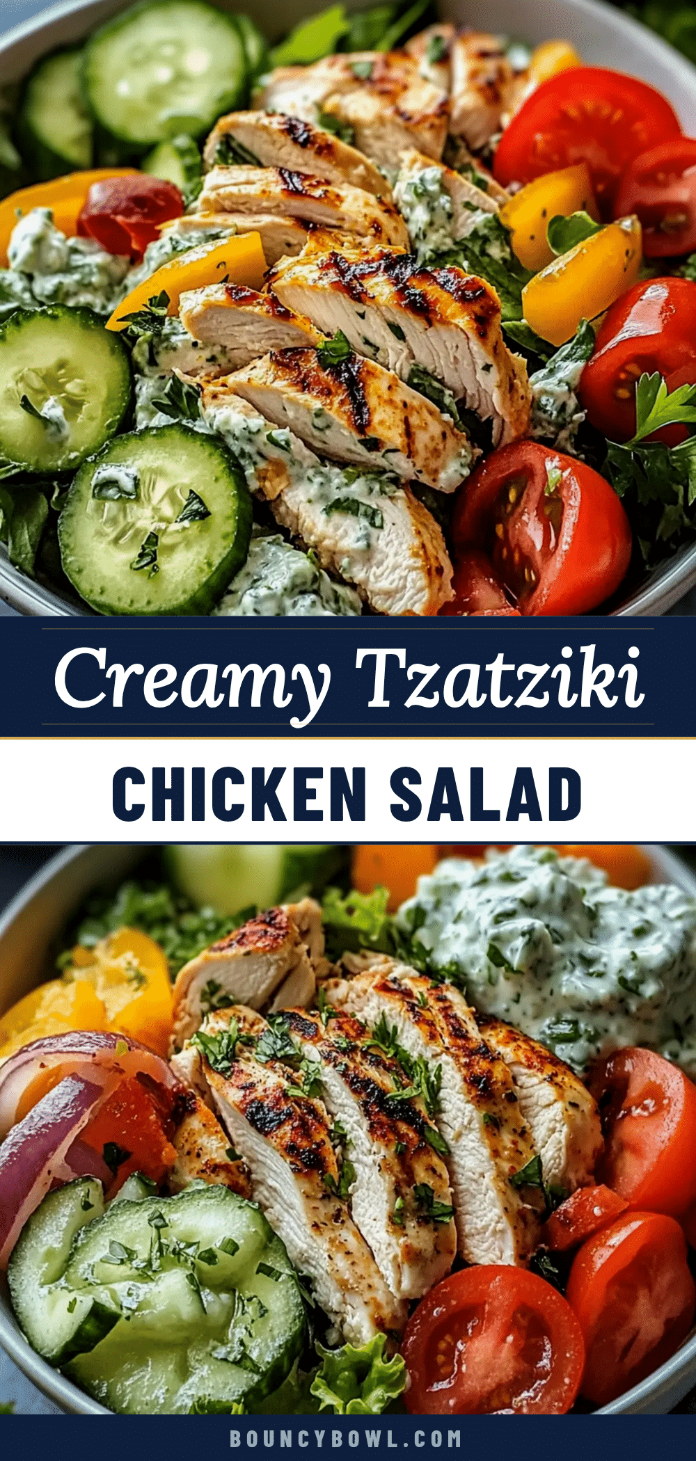 creamy tzatziki chicken salad recipe