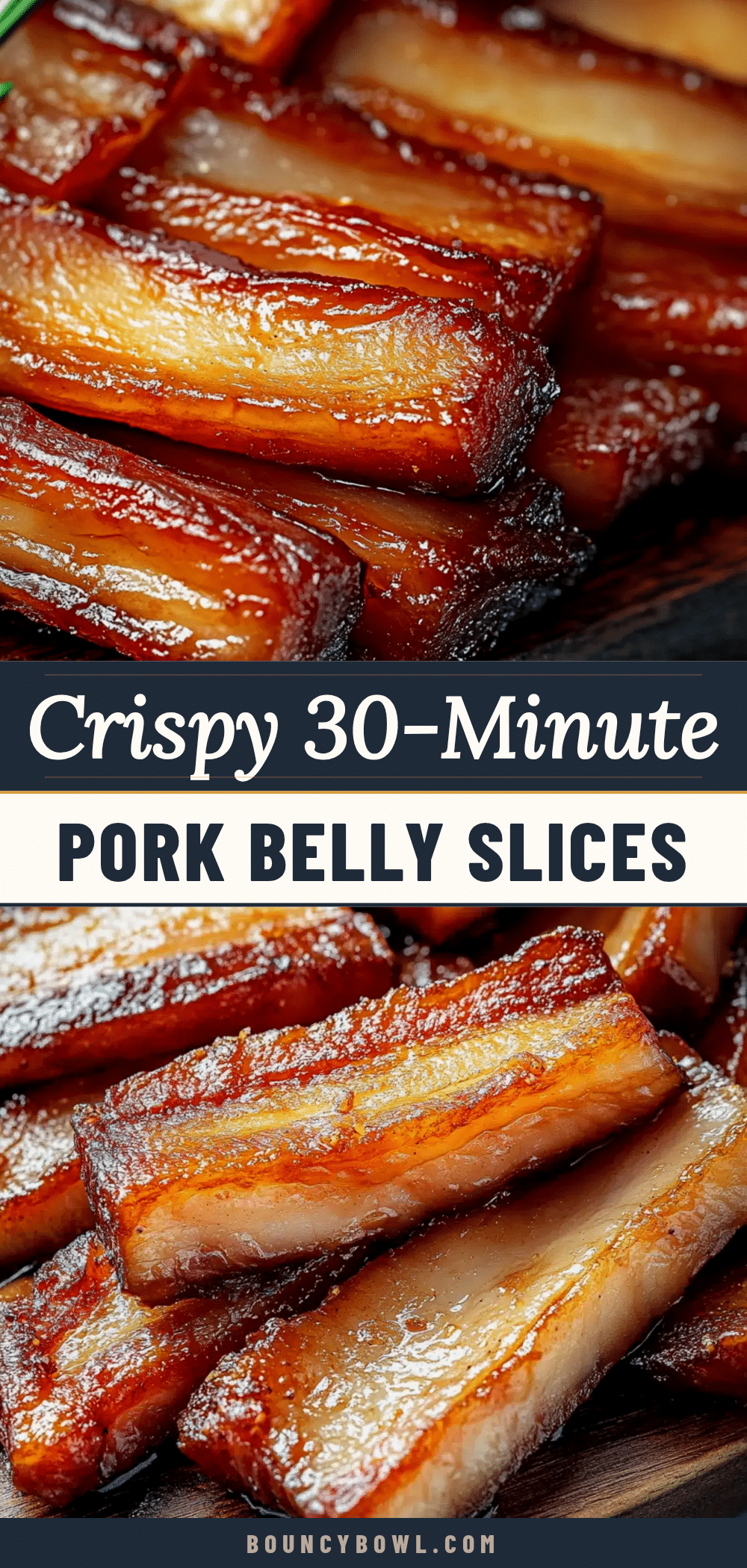 crispy 30-minute pork belly slices recipe