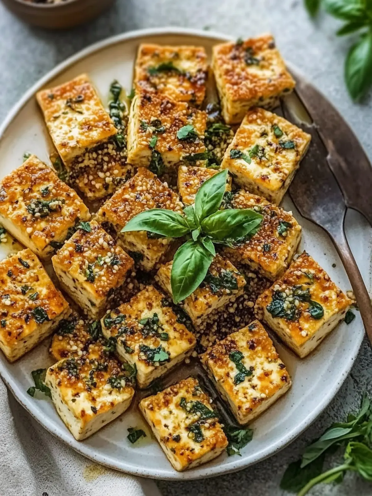 crispy herbed tofu preparation steps