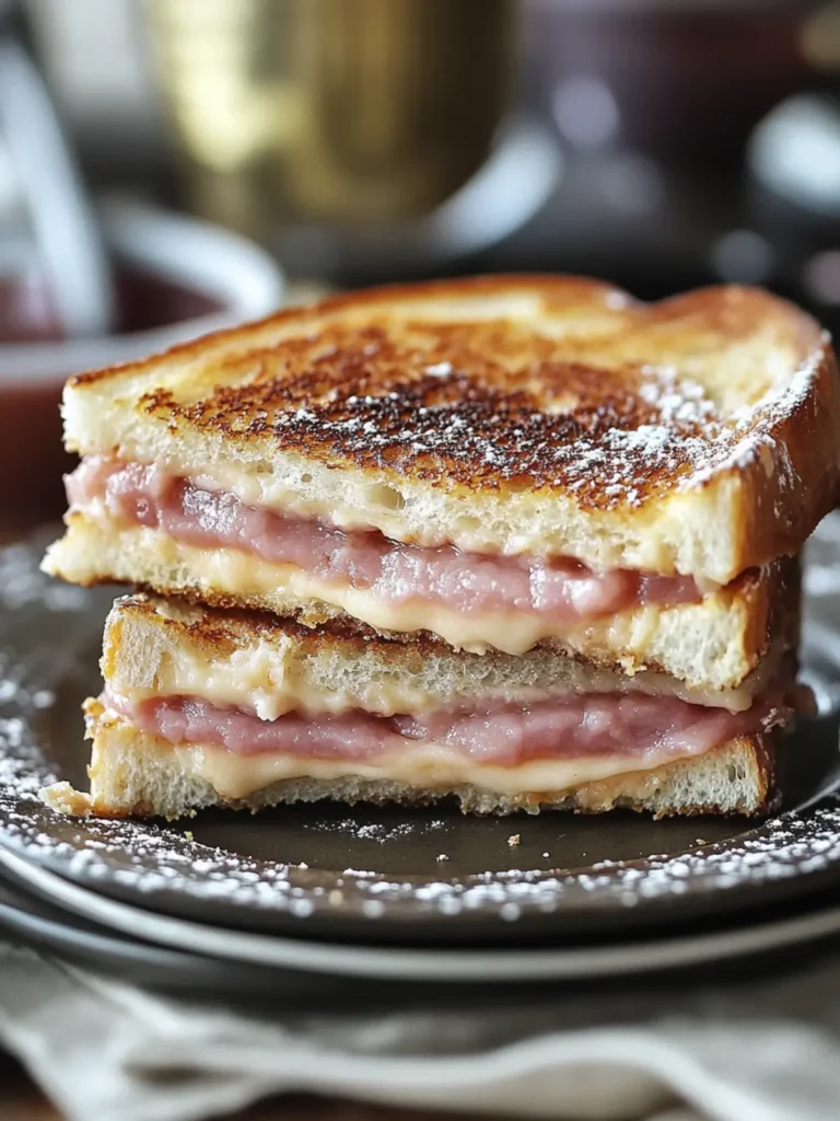 crispy monte cristo sandwich with raspberry preserves - featured image