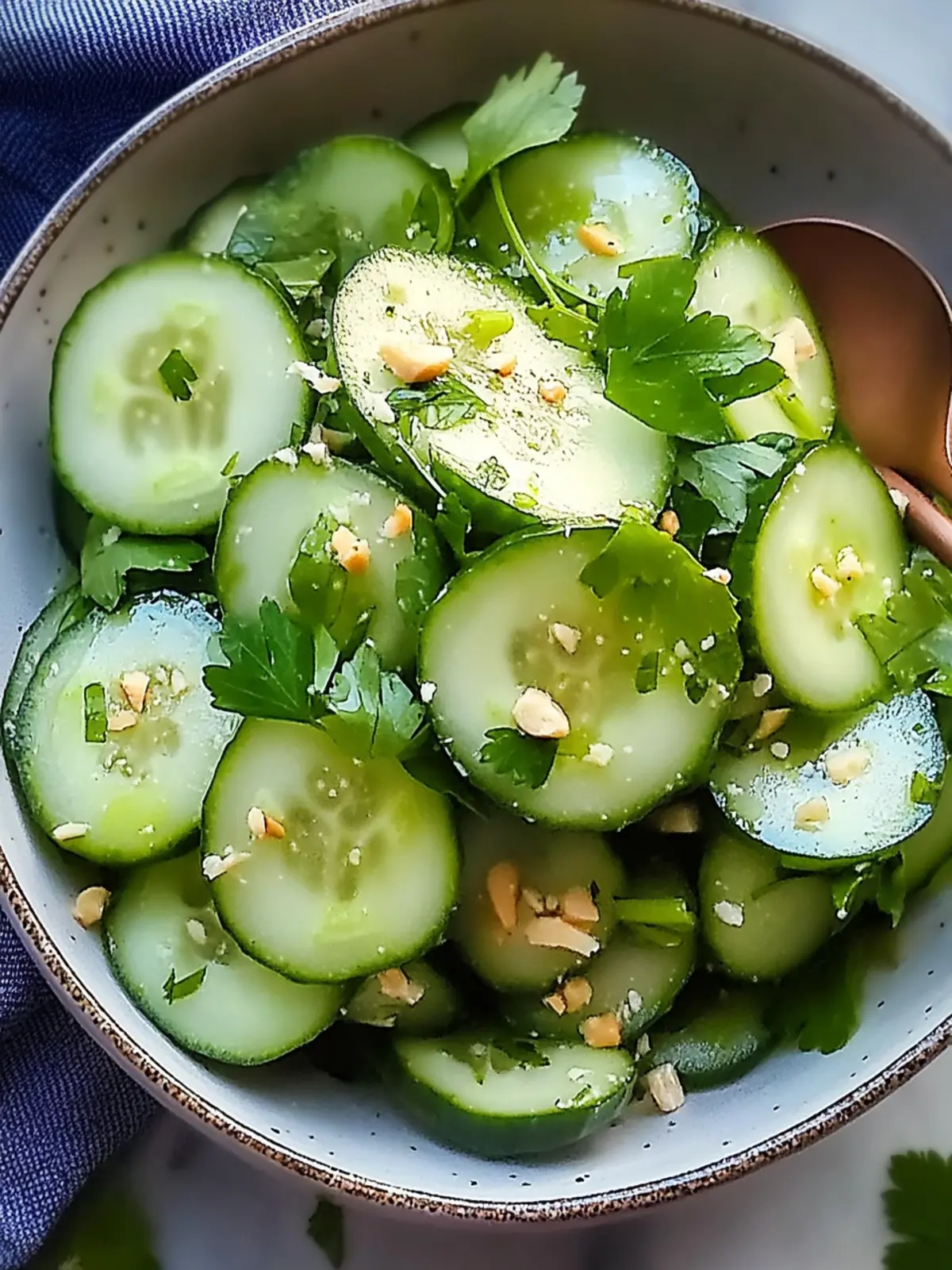 Crispy Thai Cucumber Salad preparation steps