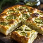 dill pickle focaccia bread - featured image