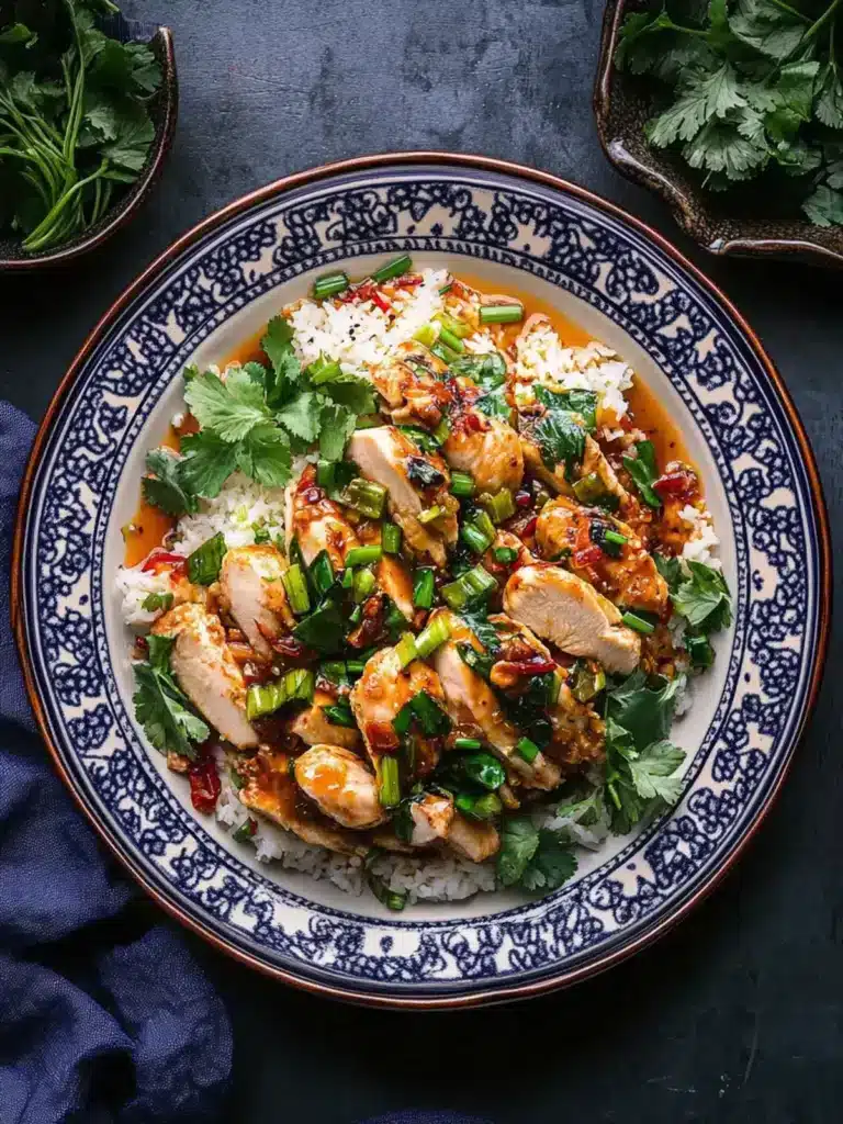 easy 20-minute scallion chicken dinner - featured image