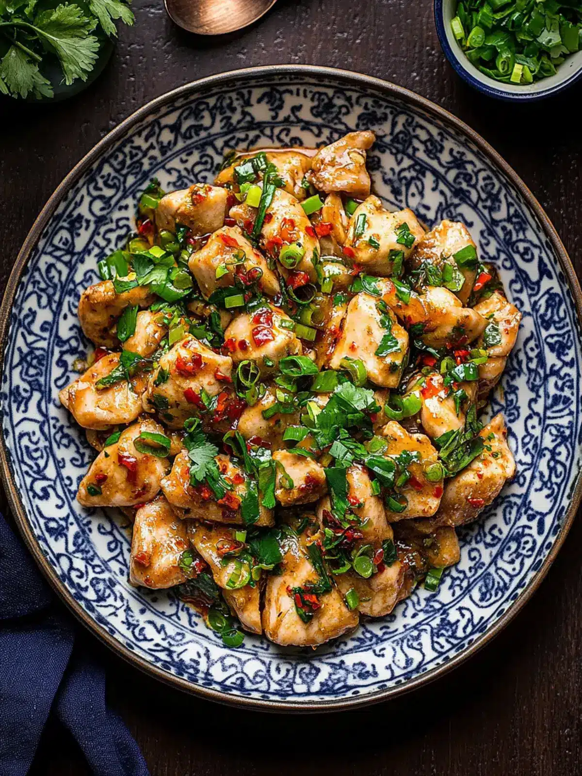easy 20-minute scallion chicken dinner preparation steps