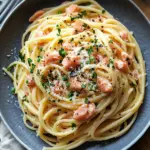 easy canned salmon pasta - featured image